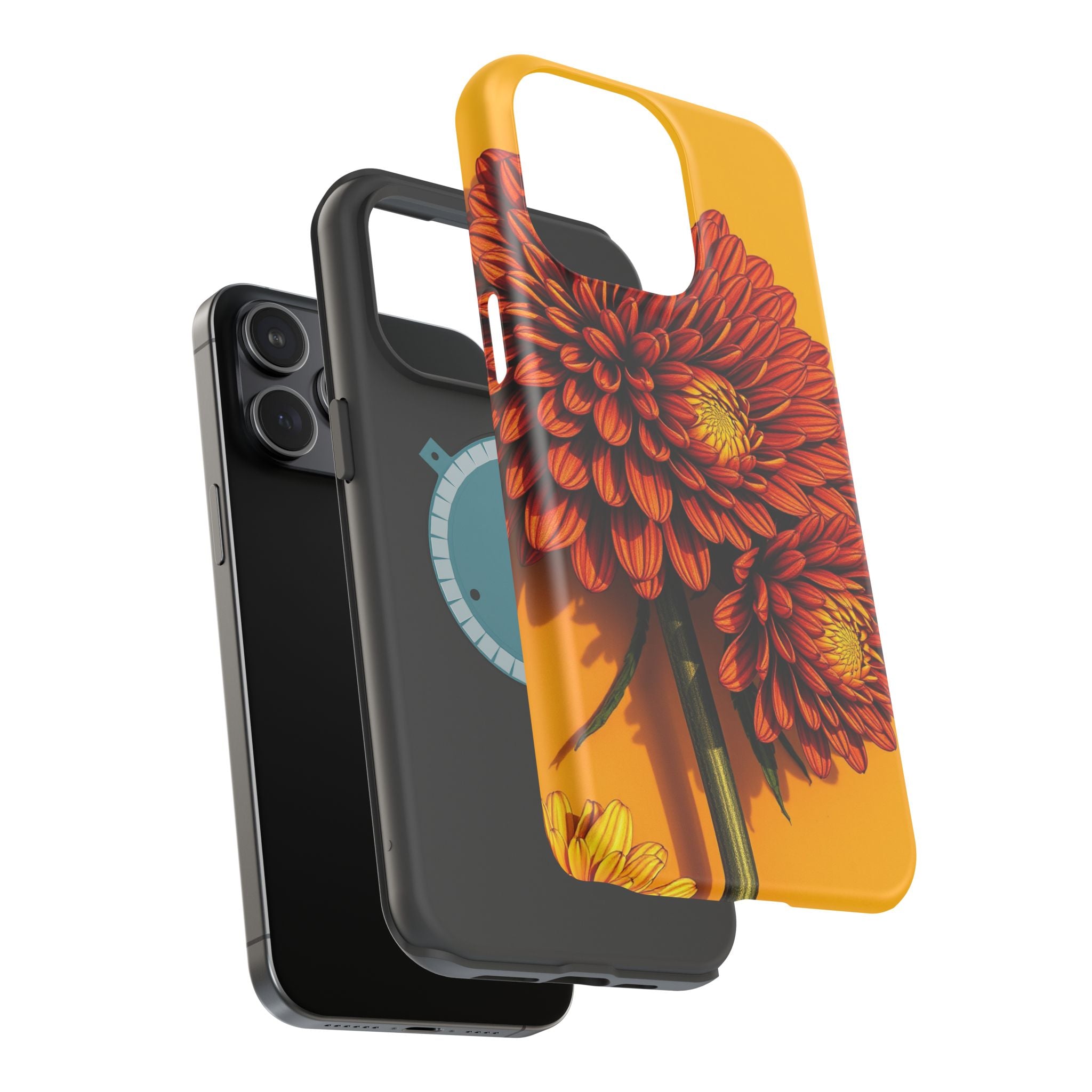 iPhone Mustard And Rust Ranunculus Stack Slim Everyday iPhone 14 · iPhone Case