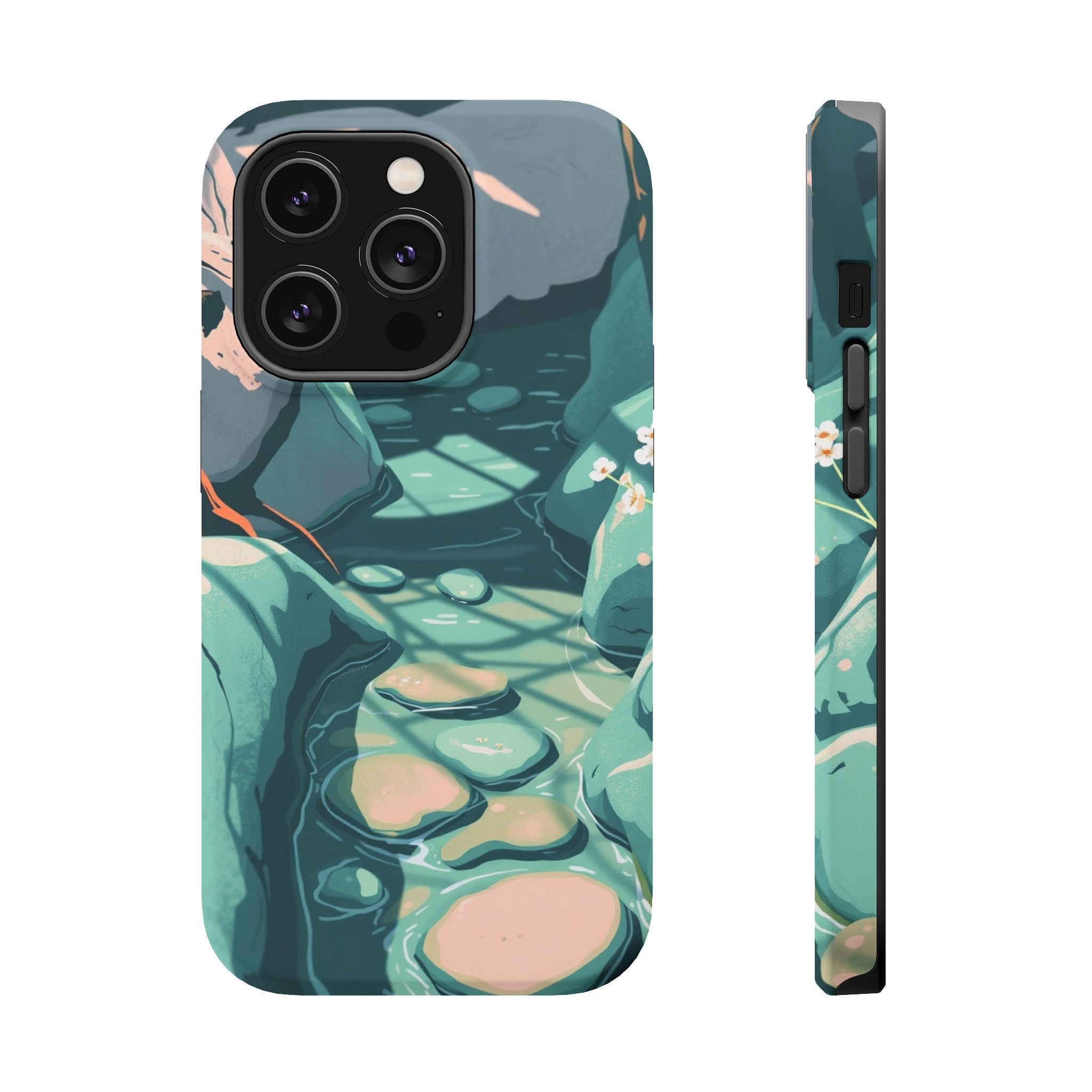 iPhone Vibrant Spring Creek Design 19 Slim Everyday Designer Case · iPhone Case