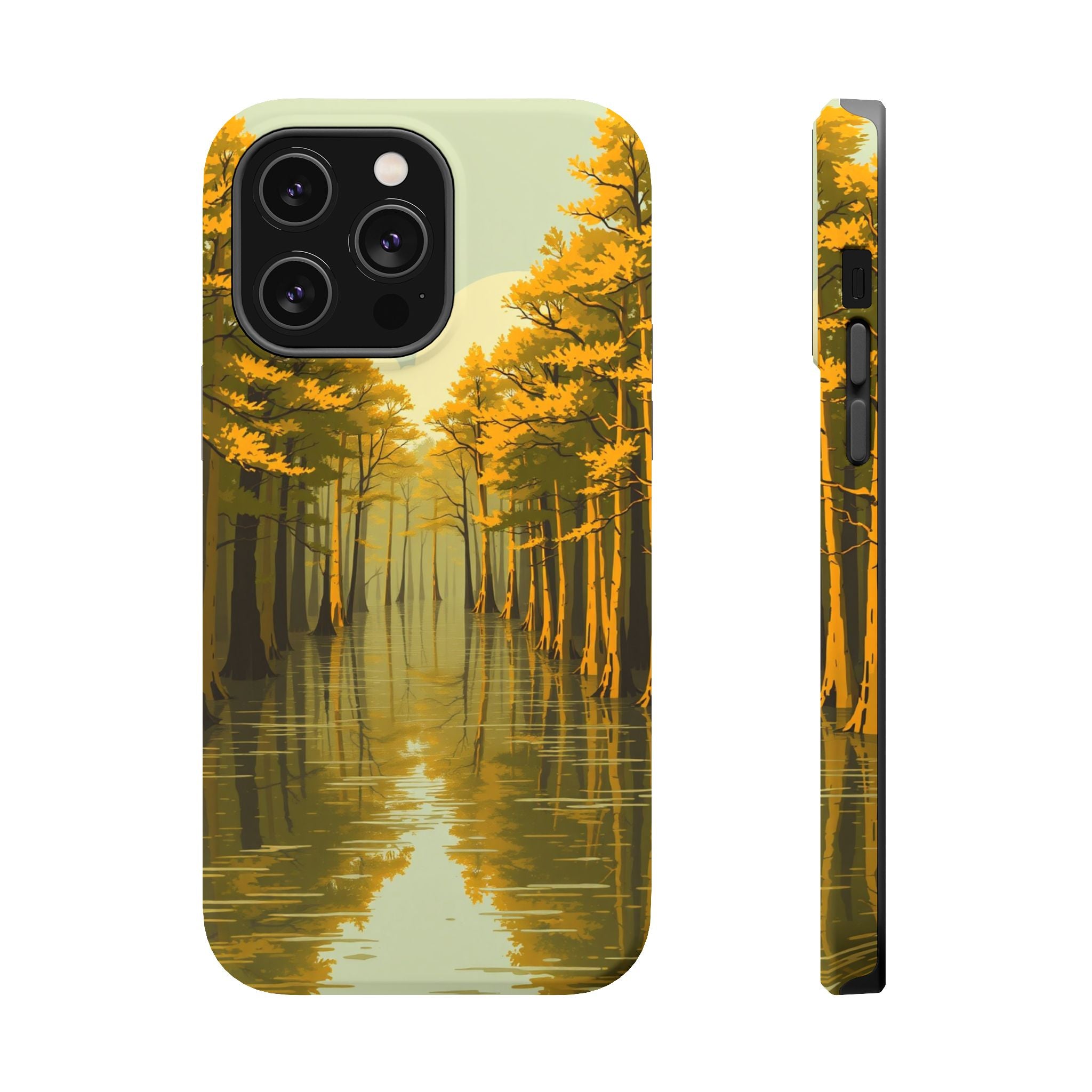 iPhone Cypress Swamp Enchanted Art Bold Modern Everyday Snap Case · iPhone Case