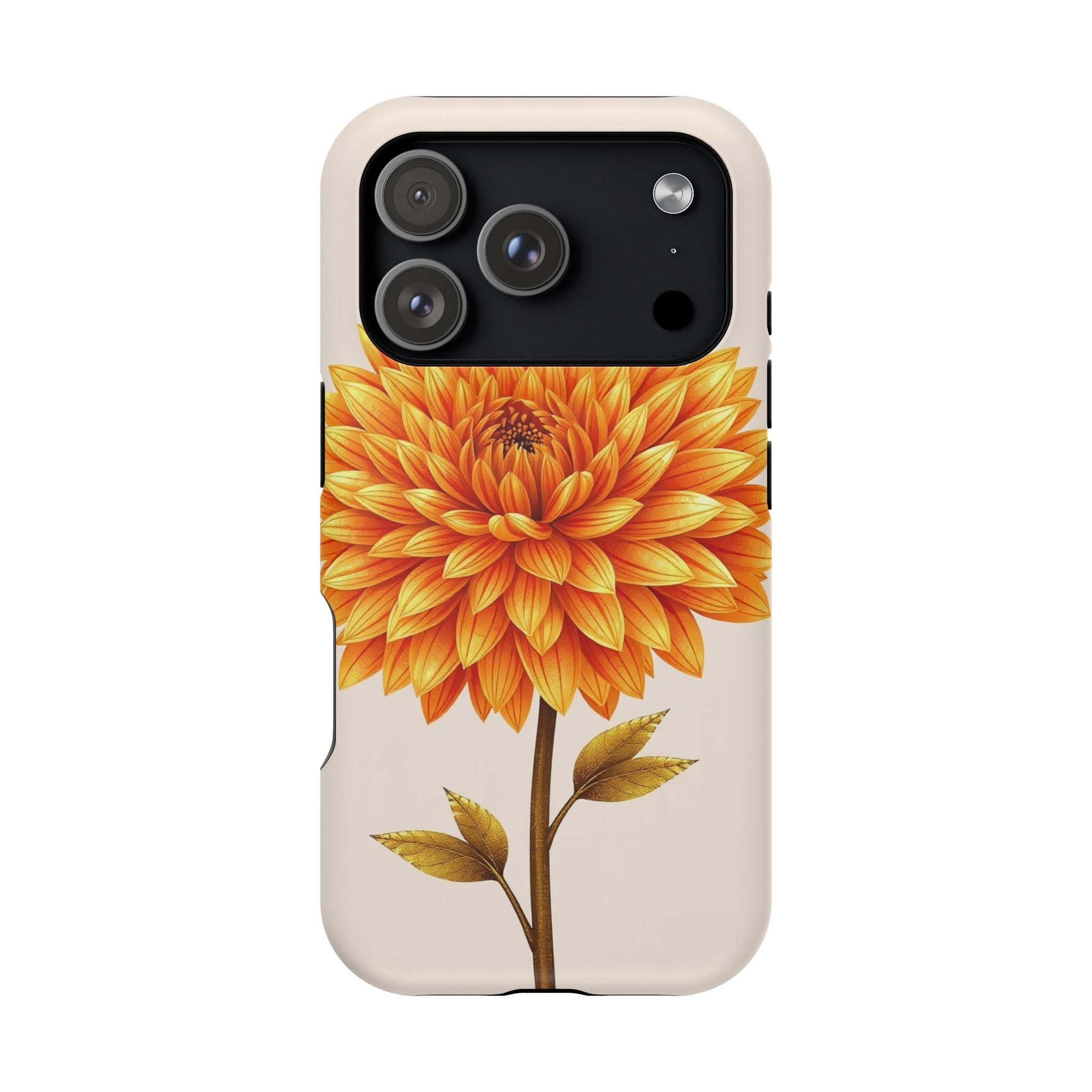 iPhone Chrysanthemum Classic Gold Foil Luxury Slim iPhone Everyday · iPhone Case