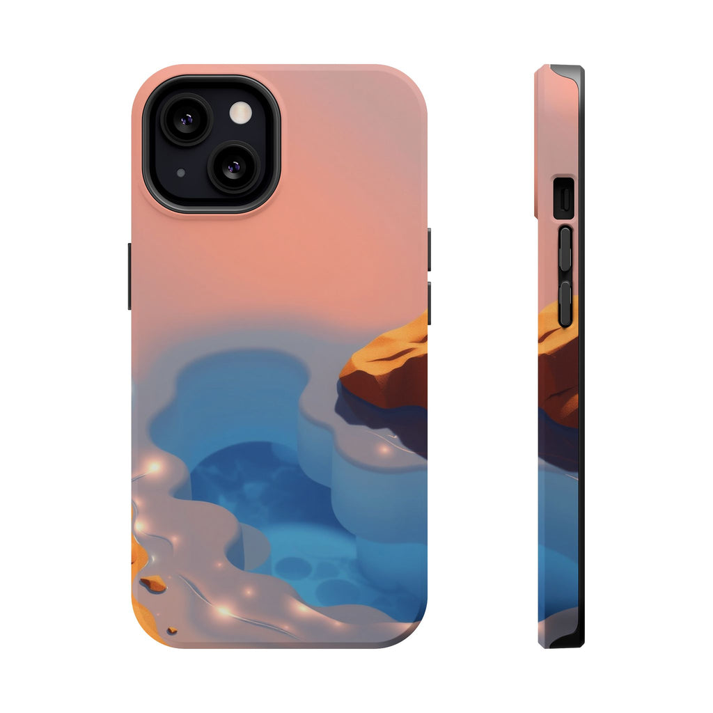 iPhone Burnt Orange And Sand Tidal Pool Slim Everyday iPhone Designer · iPhone C