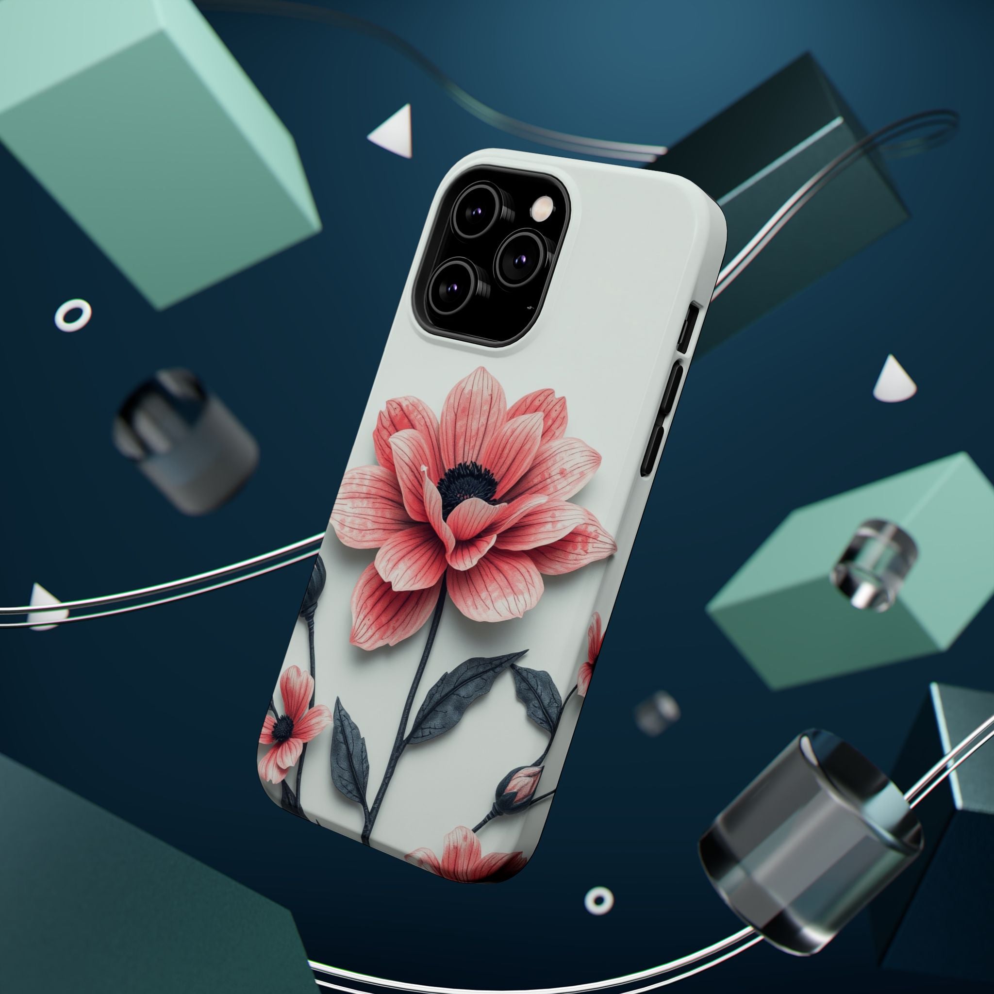 iPhone Dreamy Floral Ink Wash Design Slim Everyday iPhone 12 Designer · iPhone C
