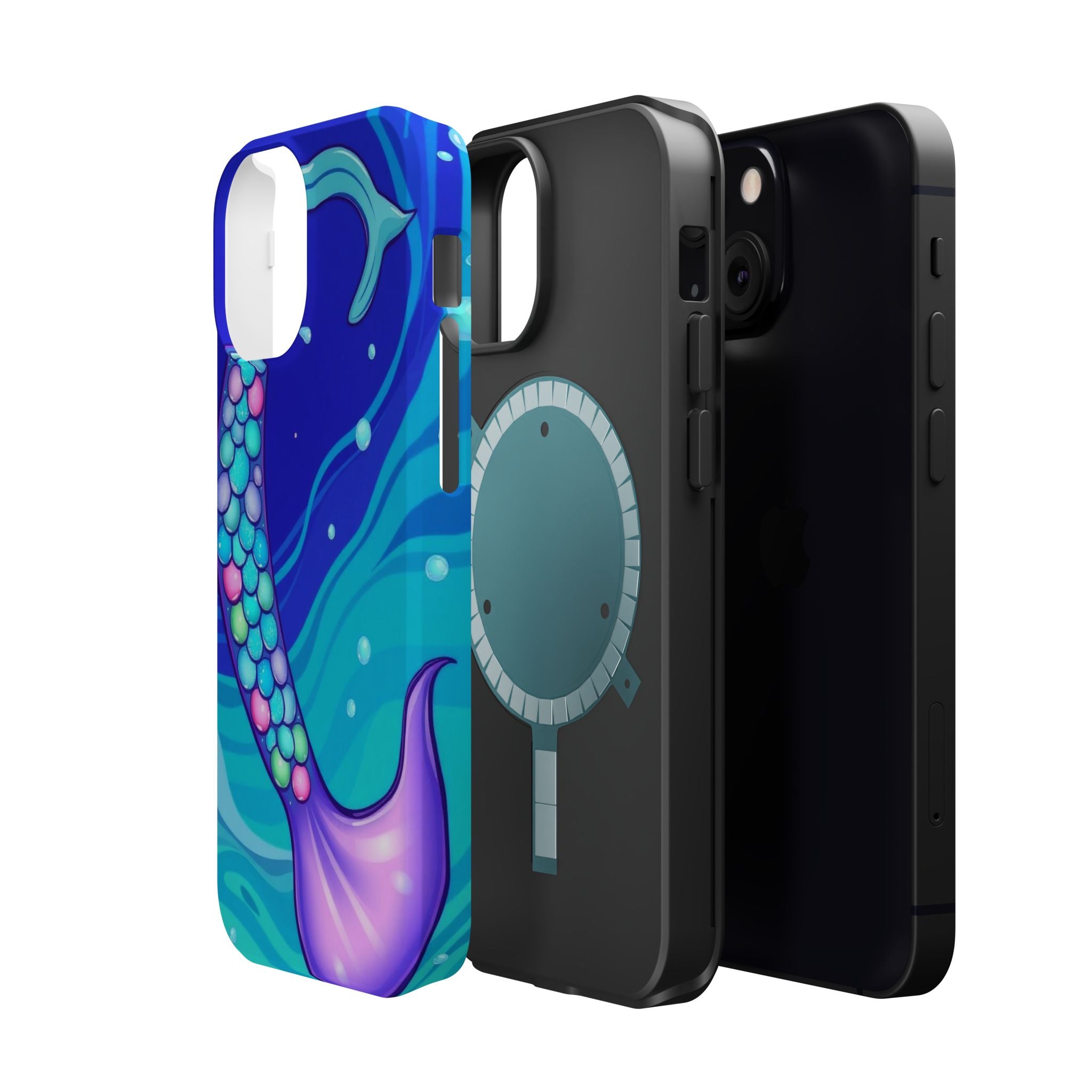 iPhone Mermaid Tail Swirl Kids Fun iPhone Phone Case Gift Artistic · iPhone Case