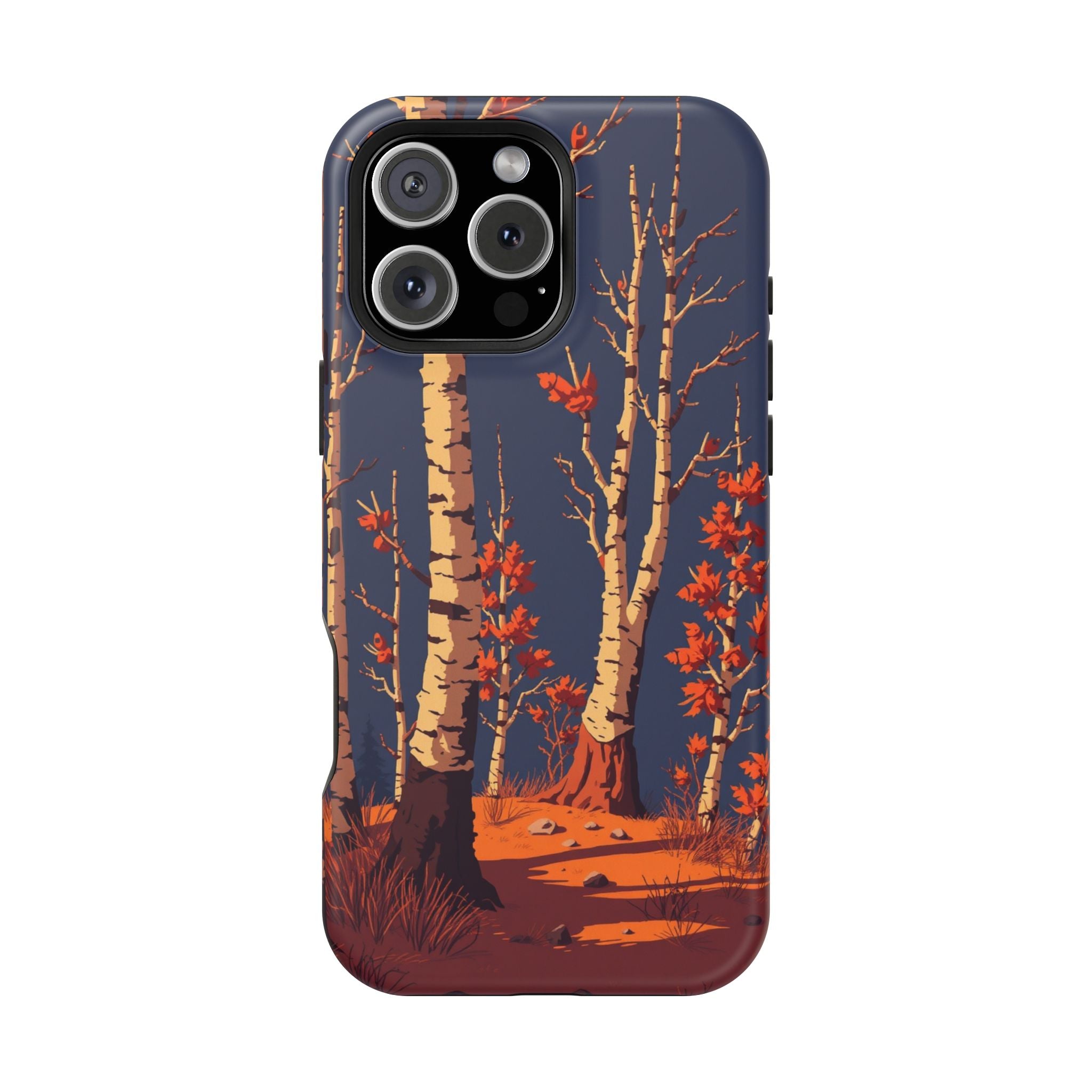 iPhone Birch Grove Pixel Art -Bit Bold Modern Everyday Snap Case · iPhone Case