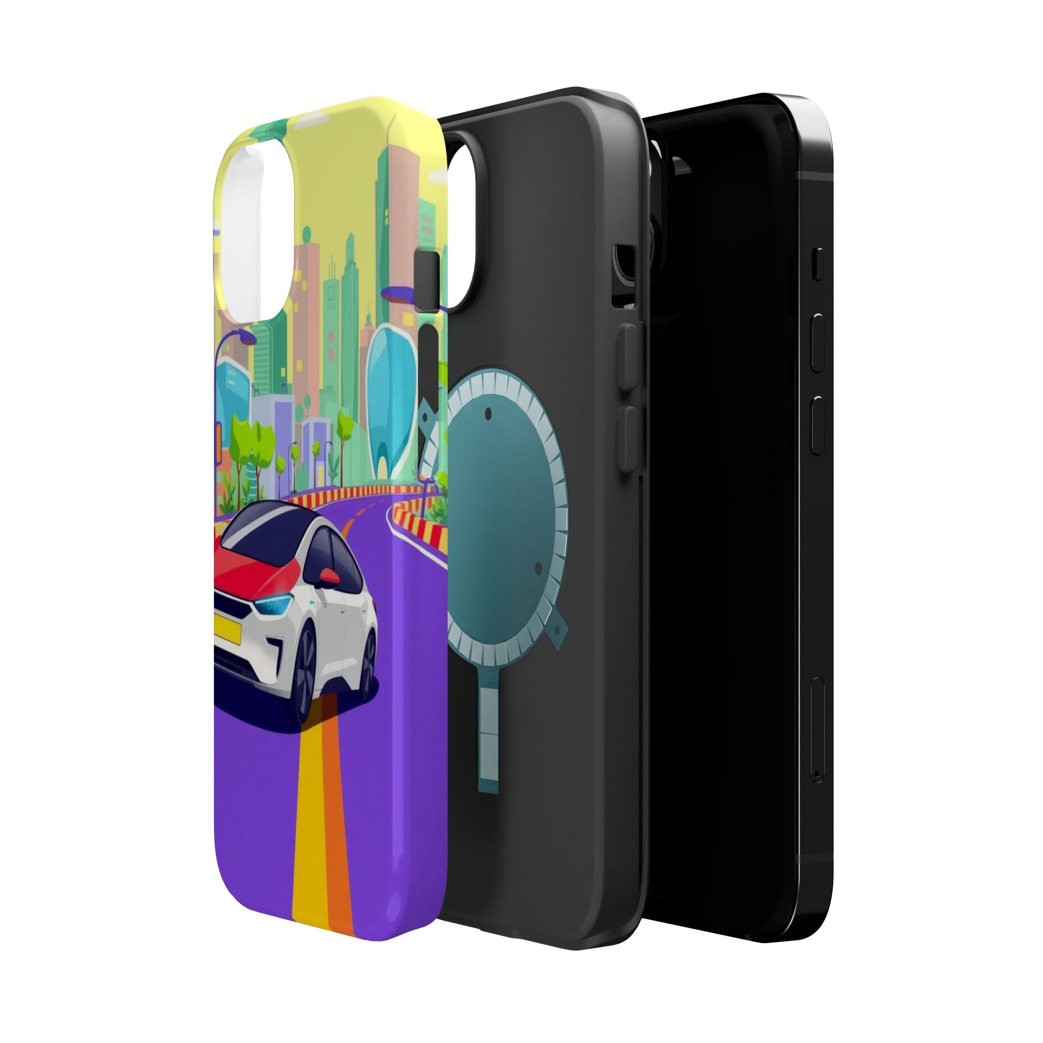 iPhone Electric Car Future Kids Fun Phone Case Gift Slim Snap Case · iPhone Case