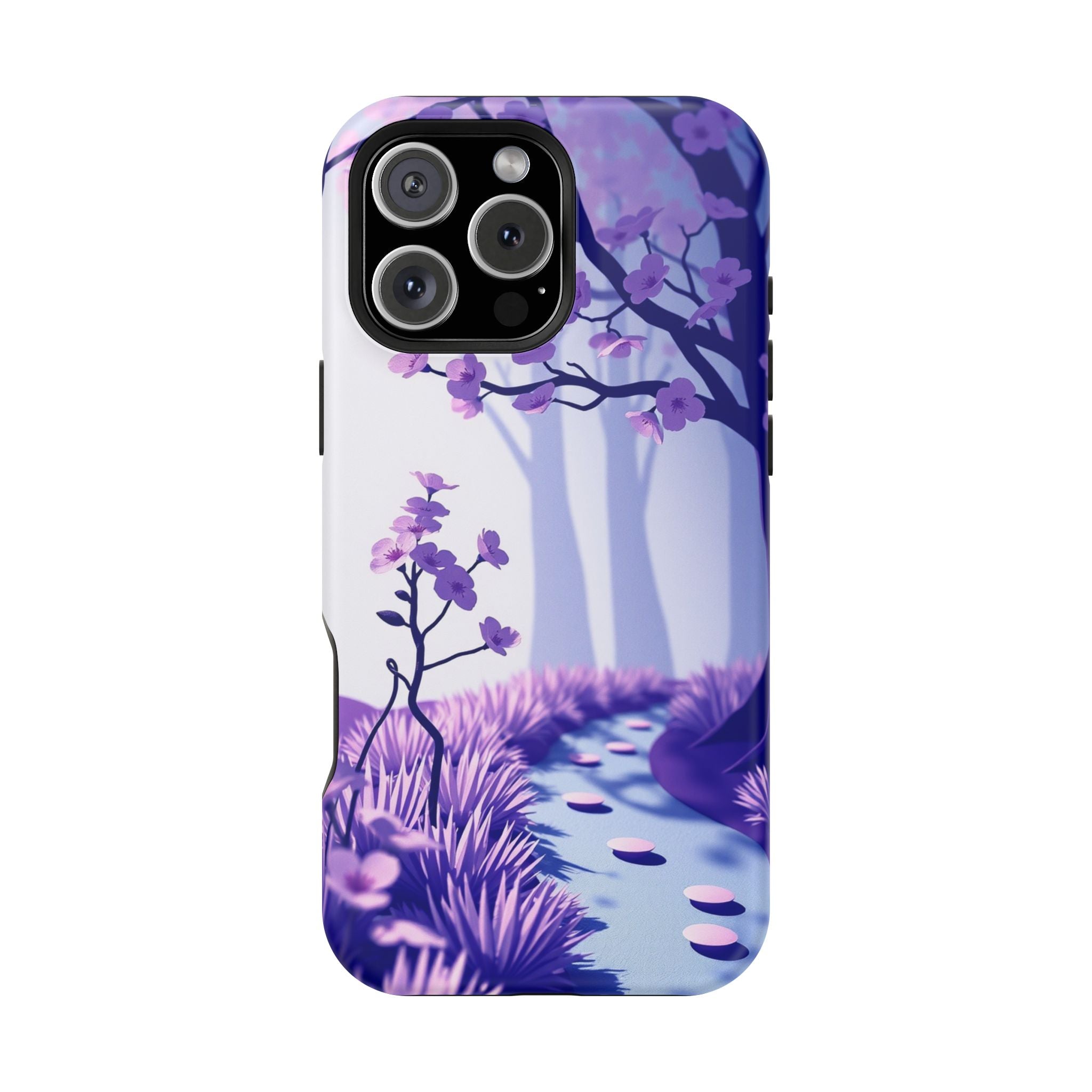 iPhone Blossom Trail Paper Cut Art Bold Modern Everyday Snap Case · iPhone Case