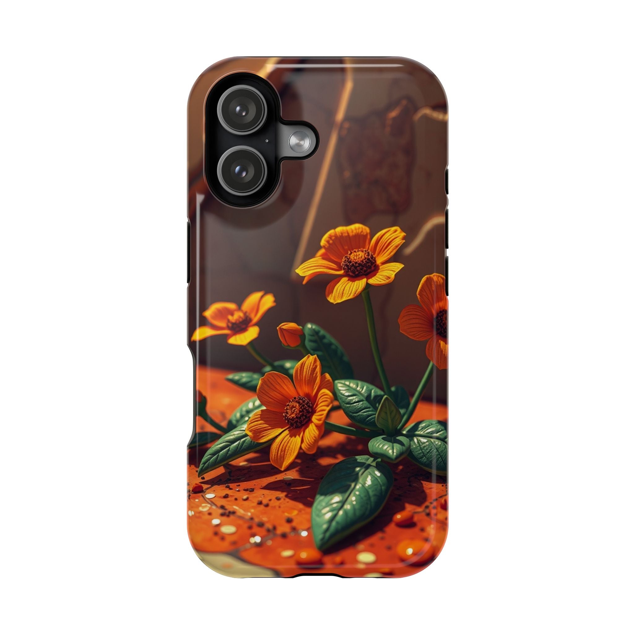 iPhone Floral Terrazzo Bold Art Slim Everyday Designer Case · iPhone Case