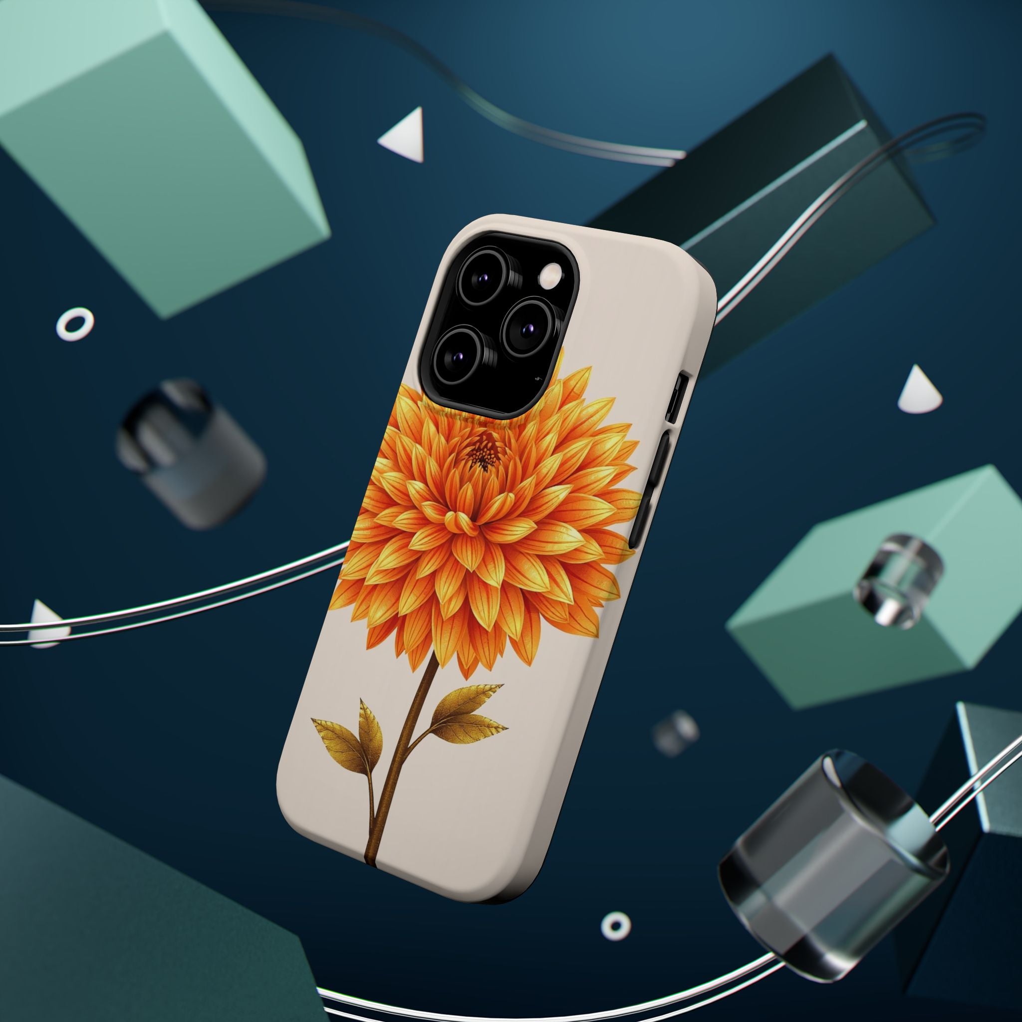 iPhone Chrysanthemum Classic Gold Foil Luxury Slim iPhone Everyday · iPhone Case