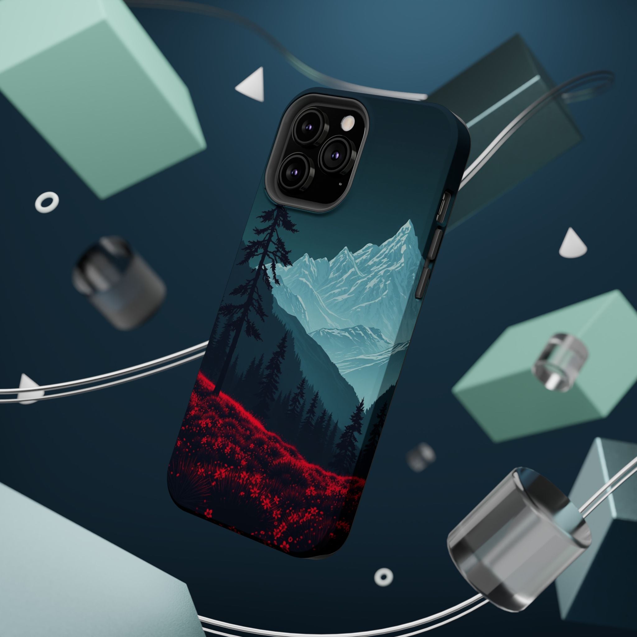 iPhone Vibrant Alpine Meadow Design 17 Slim Everyday Designer Case · iPhone Case