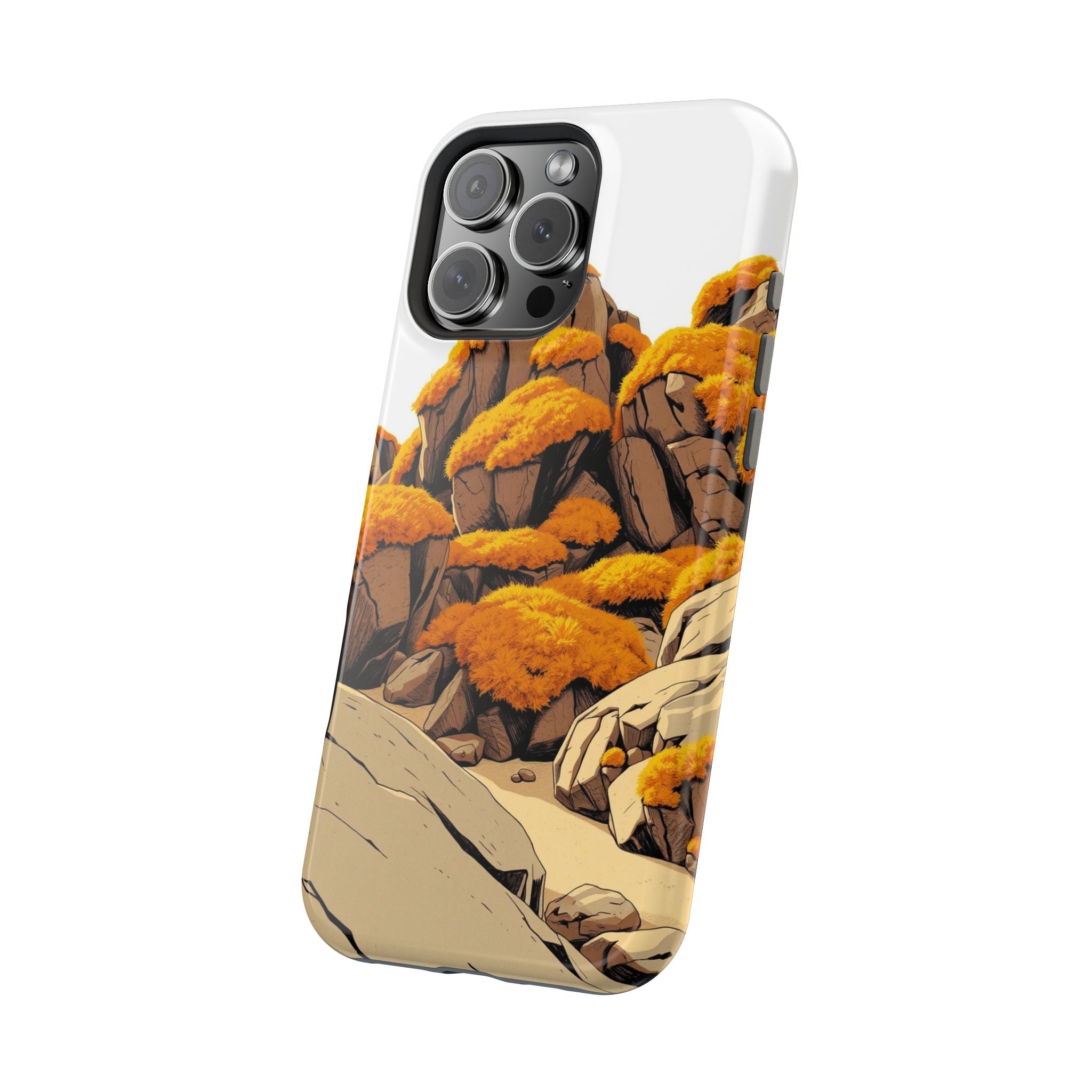iPhone Moss Covered Rocks Bold Art Bold Modern Everyday Snap Case · iPhone Case