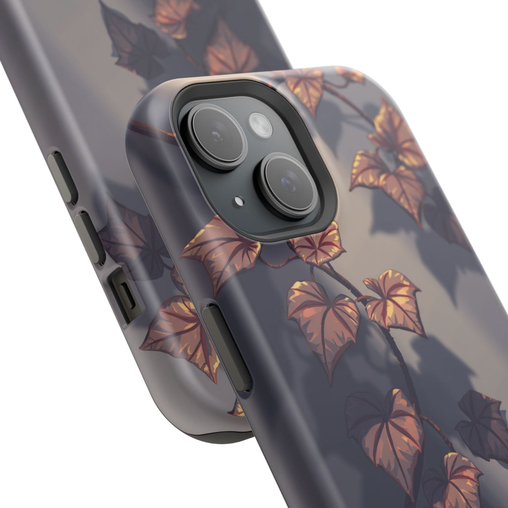 iPhone Charcoal And Copper Art Nouveau Vine Soft iPhone 13 Finish · iPhone Case