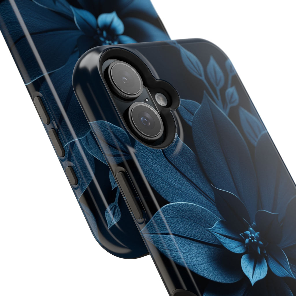 iPhone Midnight Blue And Silver Floral Dark Academia iPhone Slim · iPhone Case