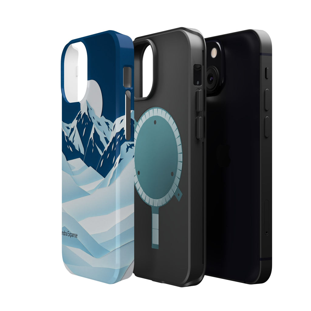 iPhone Midnight Blue And Silver Tundra Expanse Clean iPhone 12 Minimal · iPhone