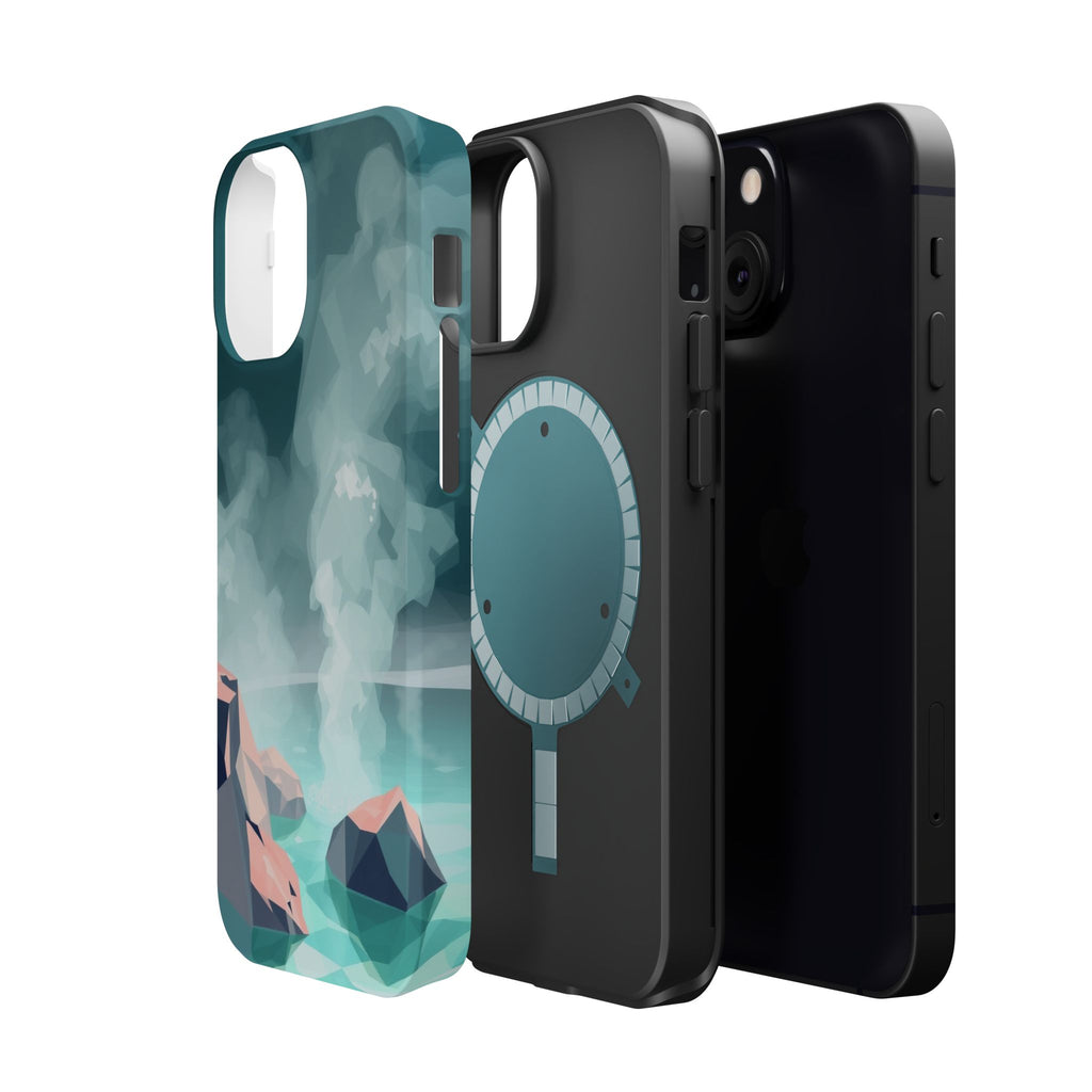 iPhone Mint And Blush Hot Spring Steam Slim Everyday iPhone 10 Designer · iPhone