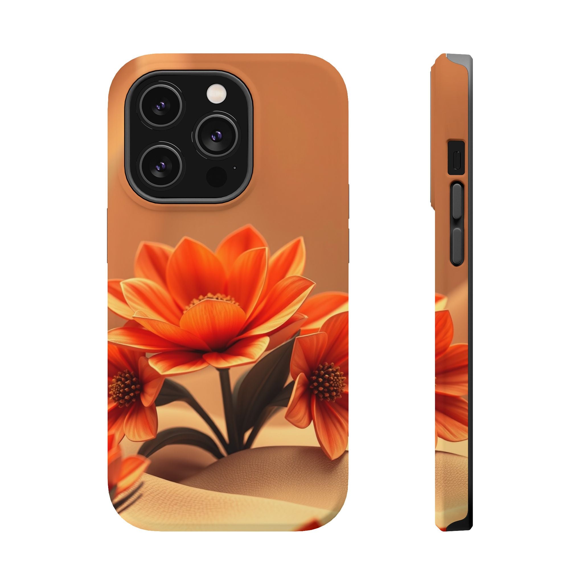 iPhone Floral Geometric 3D Digital Bold Modern Everyday Snap Case · iPhone Case