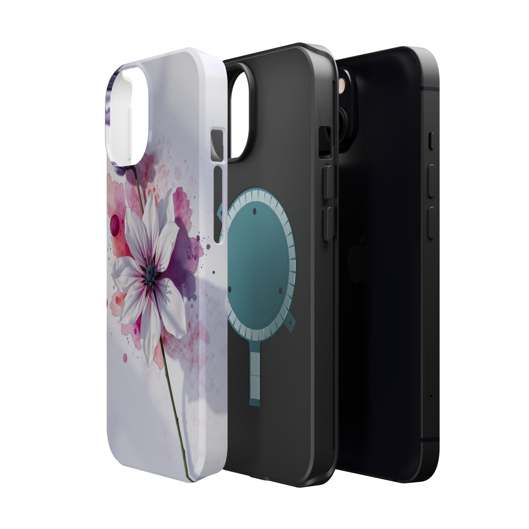 iPhone Floral Watercolor Splash Bold Art Slim Everyday iPhone 15 · iPhone Case