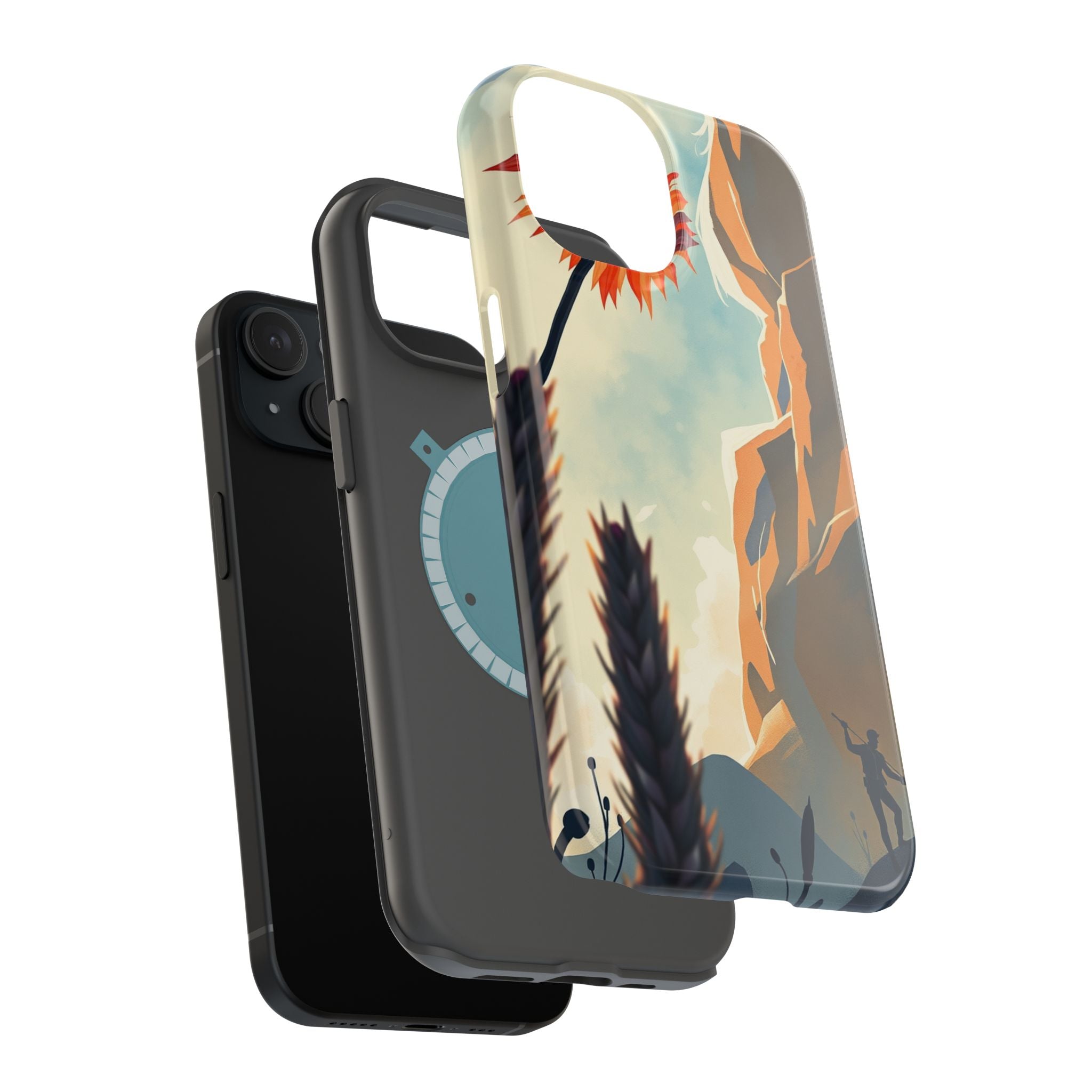 iPhone Bud Burst Vibrant Watercolor Artistic Everyday Cas Slim Snap Case · iPhon