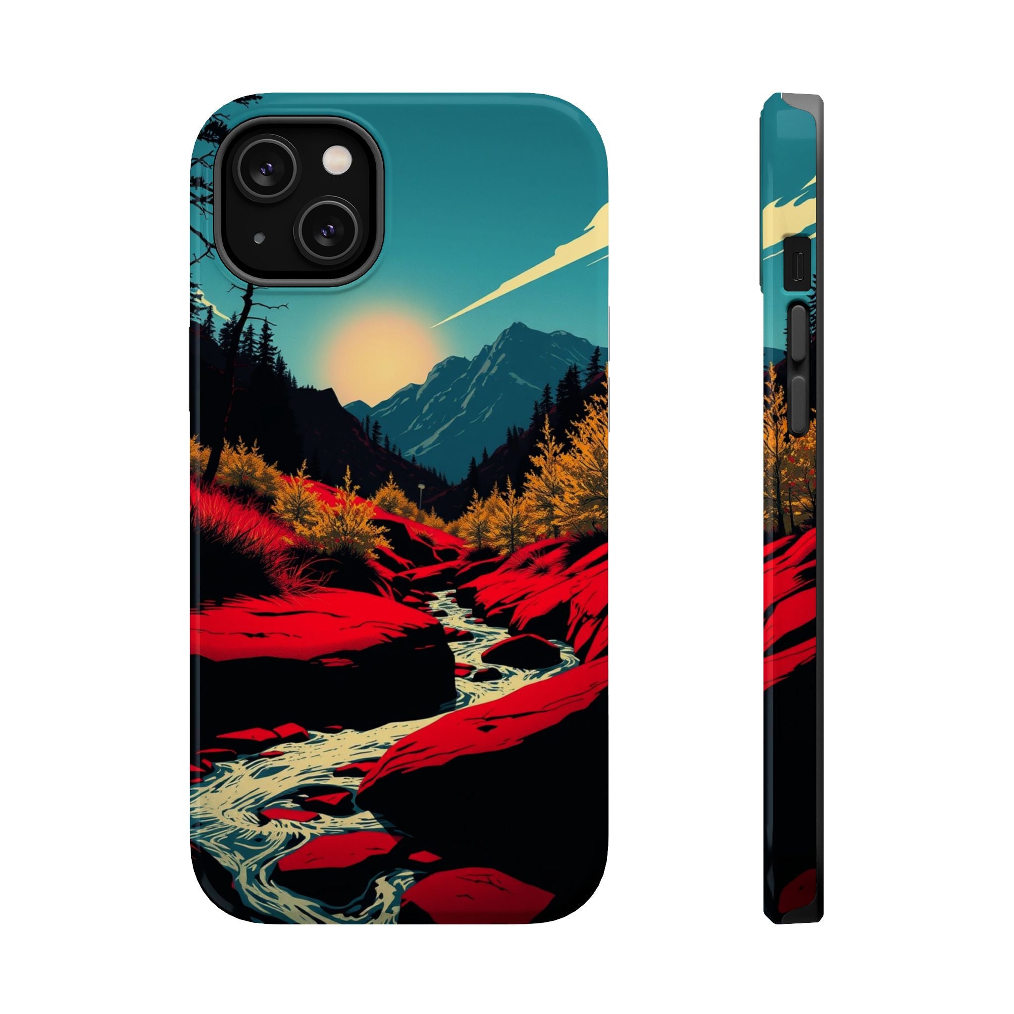 iPhone Earthy Spring Creek Design Bold Modern Everyday Snap Case · iPhone Case