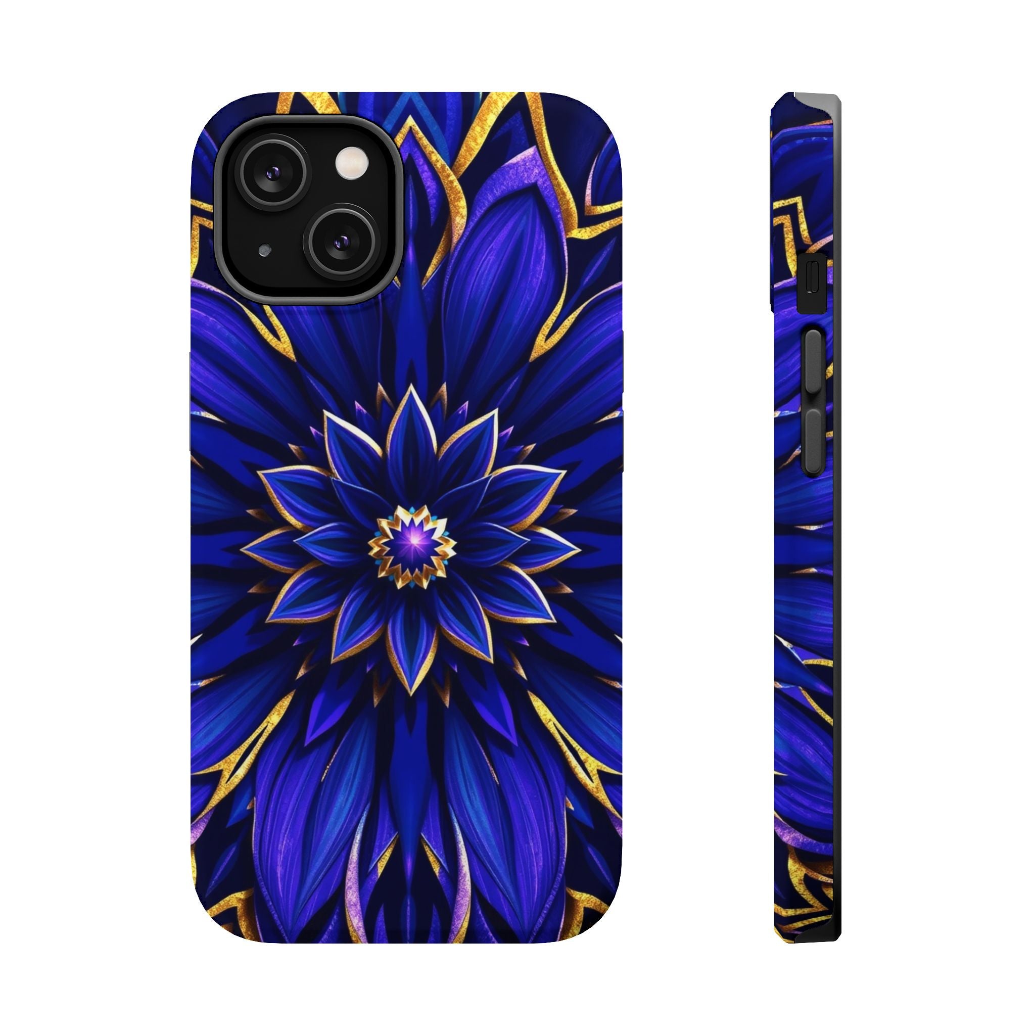 iPhone Floral Mandala Electric Art 14 Slim Everyday Designer Case · iPhone Case