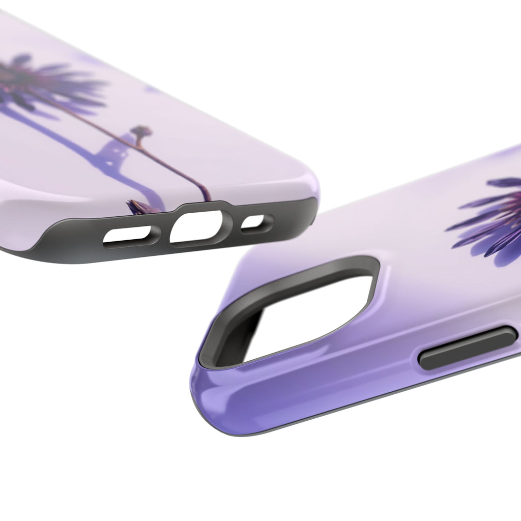 iPhone Indigo And Violet Dried Flower Flat Lay Soft iPhone Finish · iPhone Case