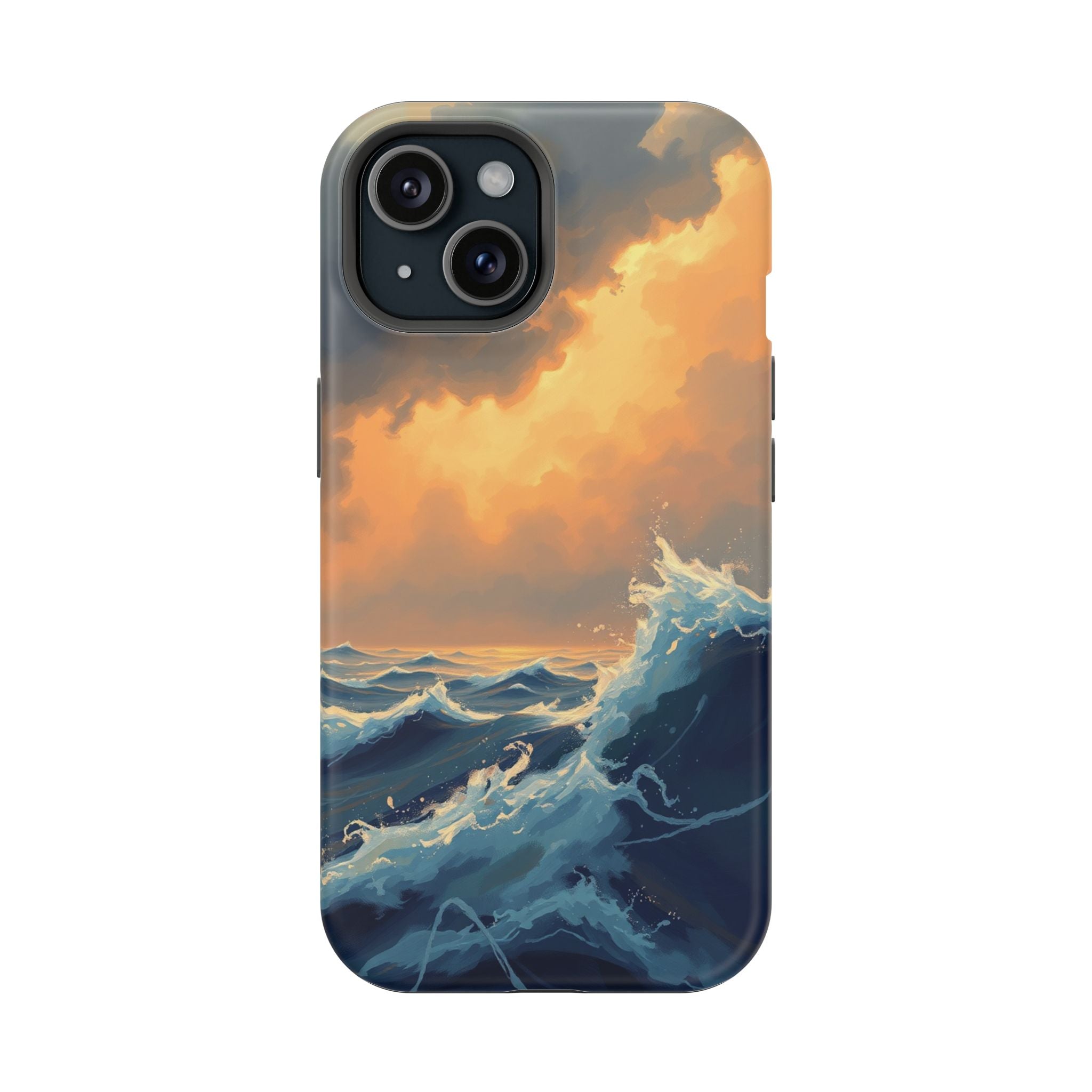 iPhone Sunset Amber And Peach Storm at Sea Slim iPhone Everyday · iPhone Case