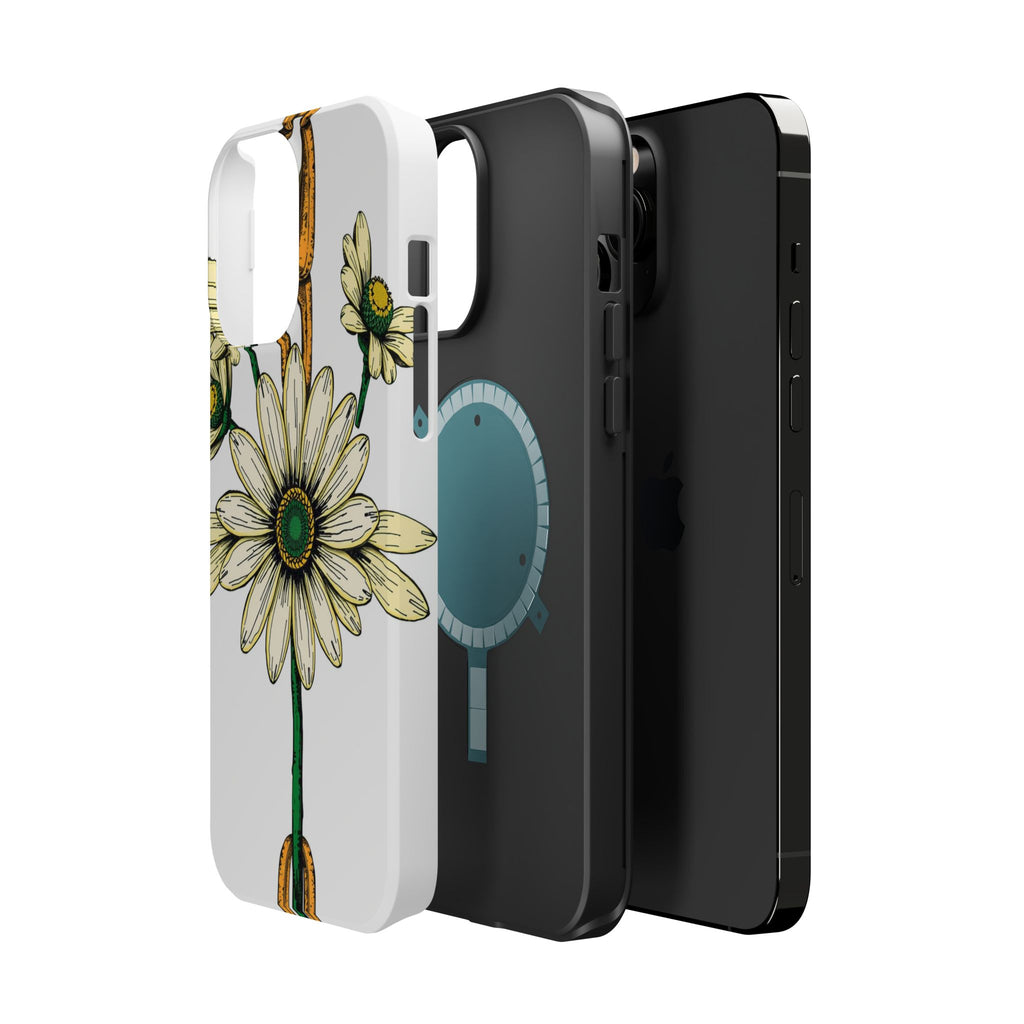 iPhone Daisy Chain Dark Gothic Ink Bold Modern Everyday Snap Case · iPhone Case