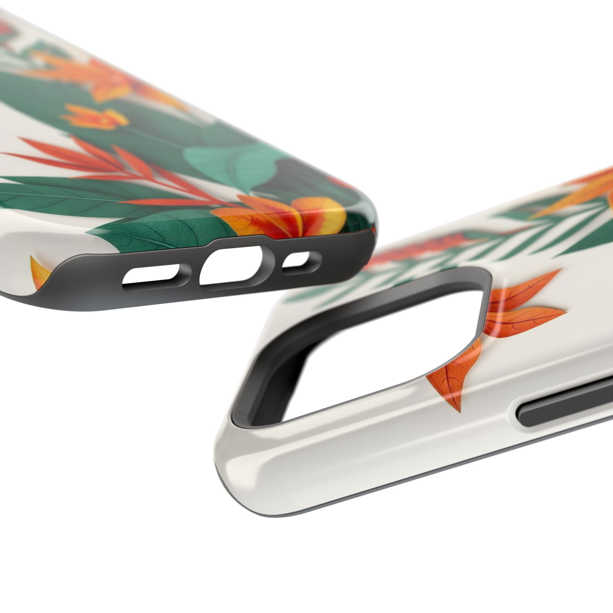 iPhone Jungle Floral Paper Cut Art Bold Modern Everyday Snap Case · iPhone Case