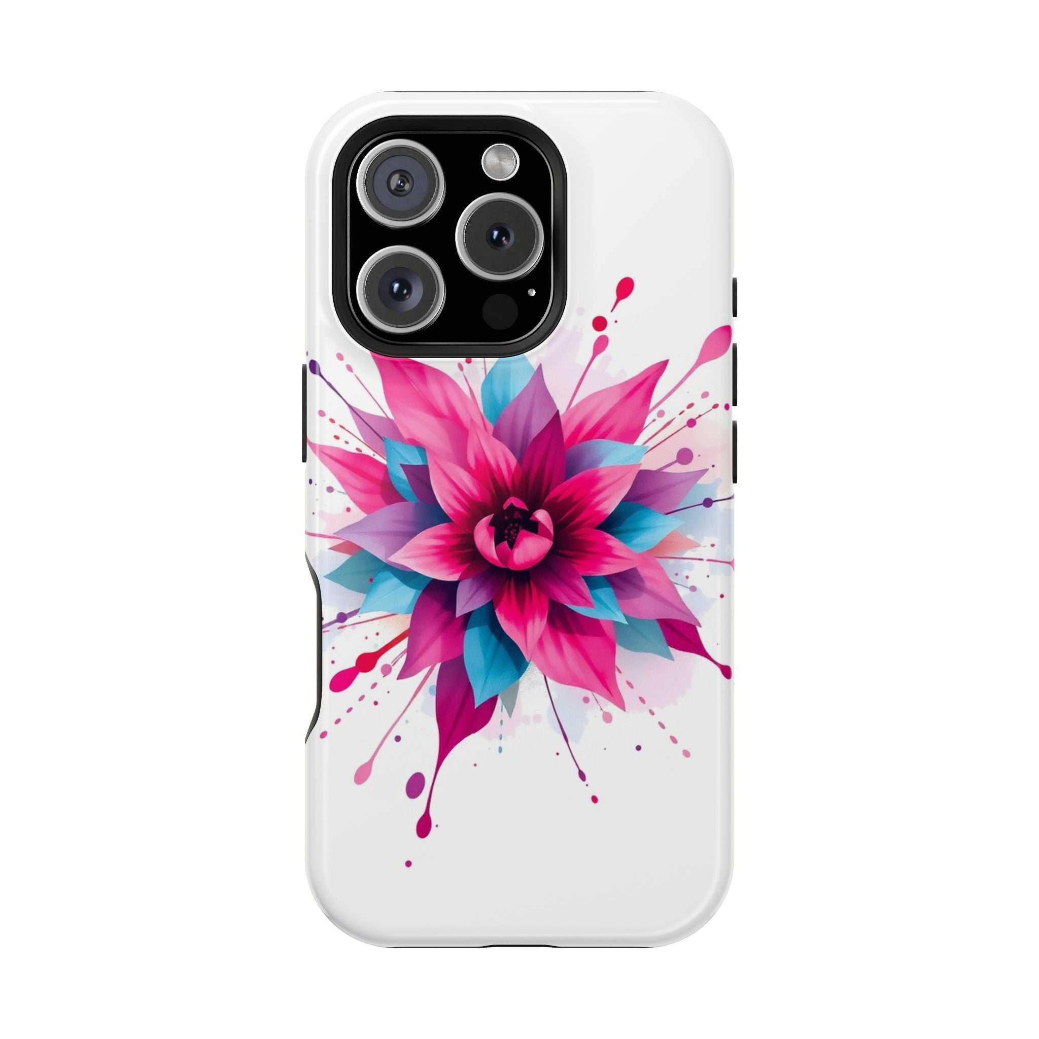 iPhone Floral Watercolor Splash Electric Art Slim iPhone Everyday · iPhone Case