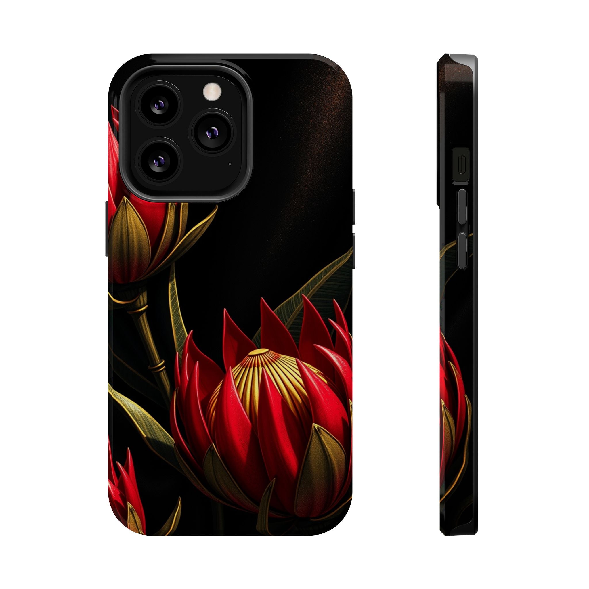 iPhone Protea Bold Gold Foil Luxury Slim Everyday Designer Case · iPhone Case
