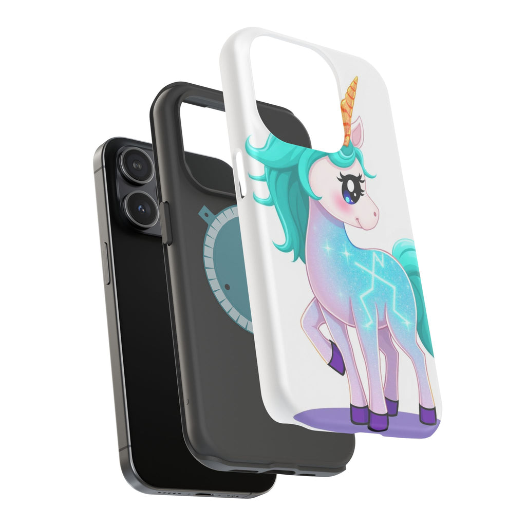 iPhone Turquoise Sparkle Unicorn Kids Fun iPhone Phone Case Gift · iPhone Case