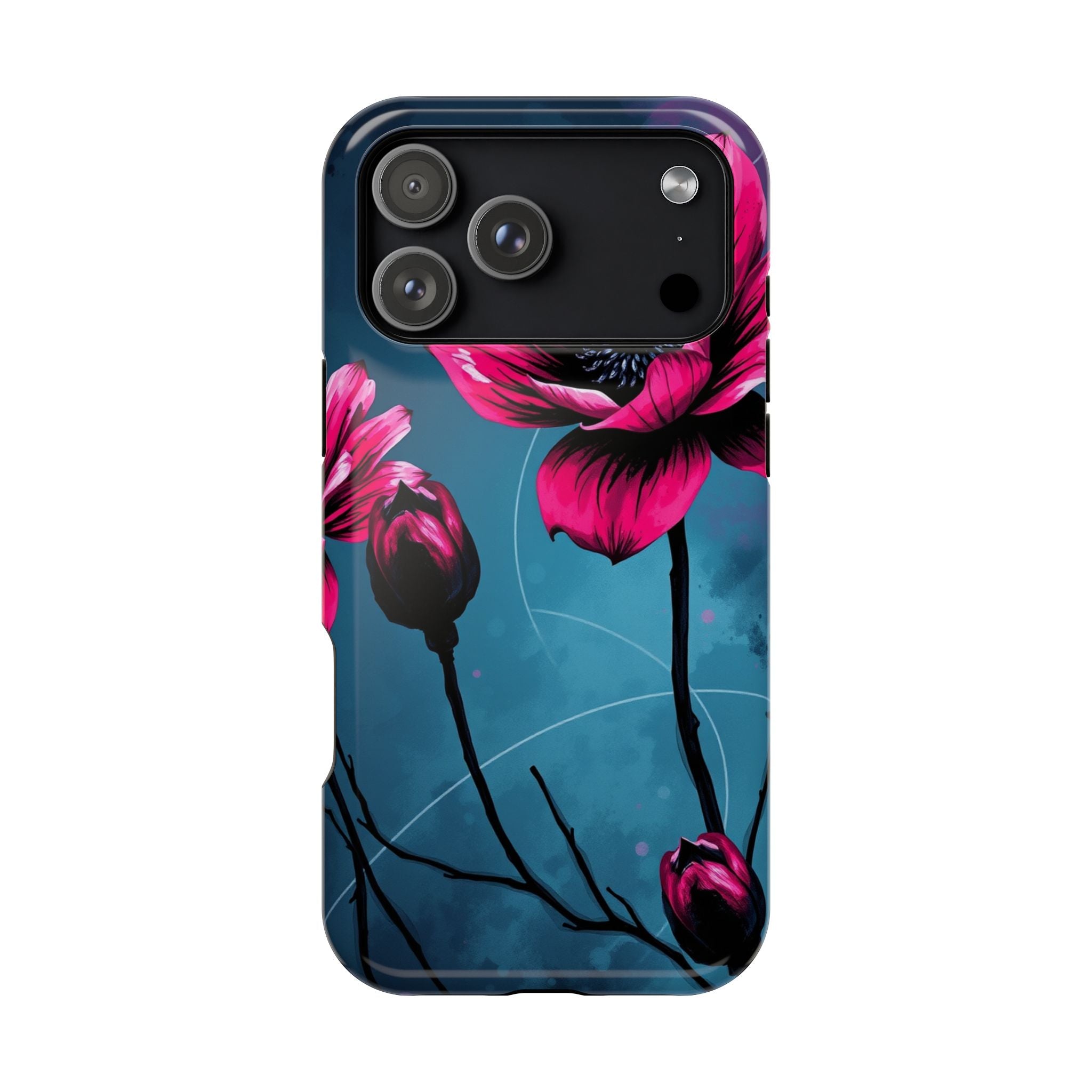iPhone Floral Ink Wash Bold Art Slim Everyday Designer Case · iPhone Case