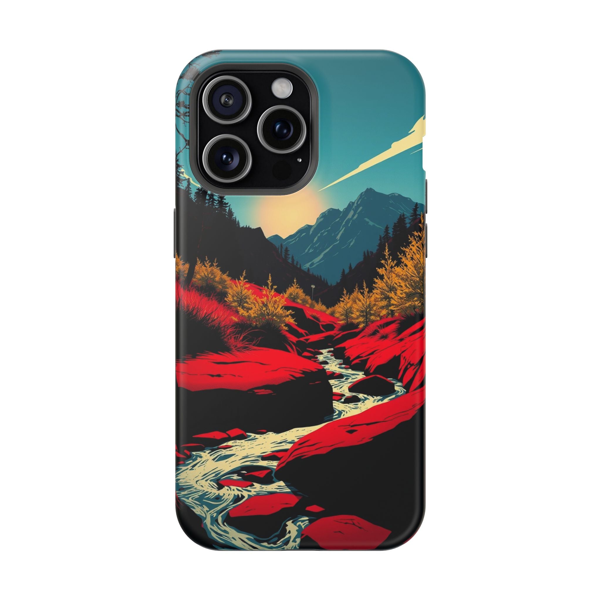 iPhone Earthy Spring Creek Design Bold Modern Everyday Snap Case · iPhone Case