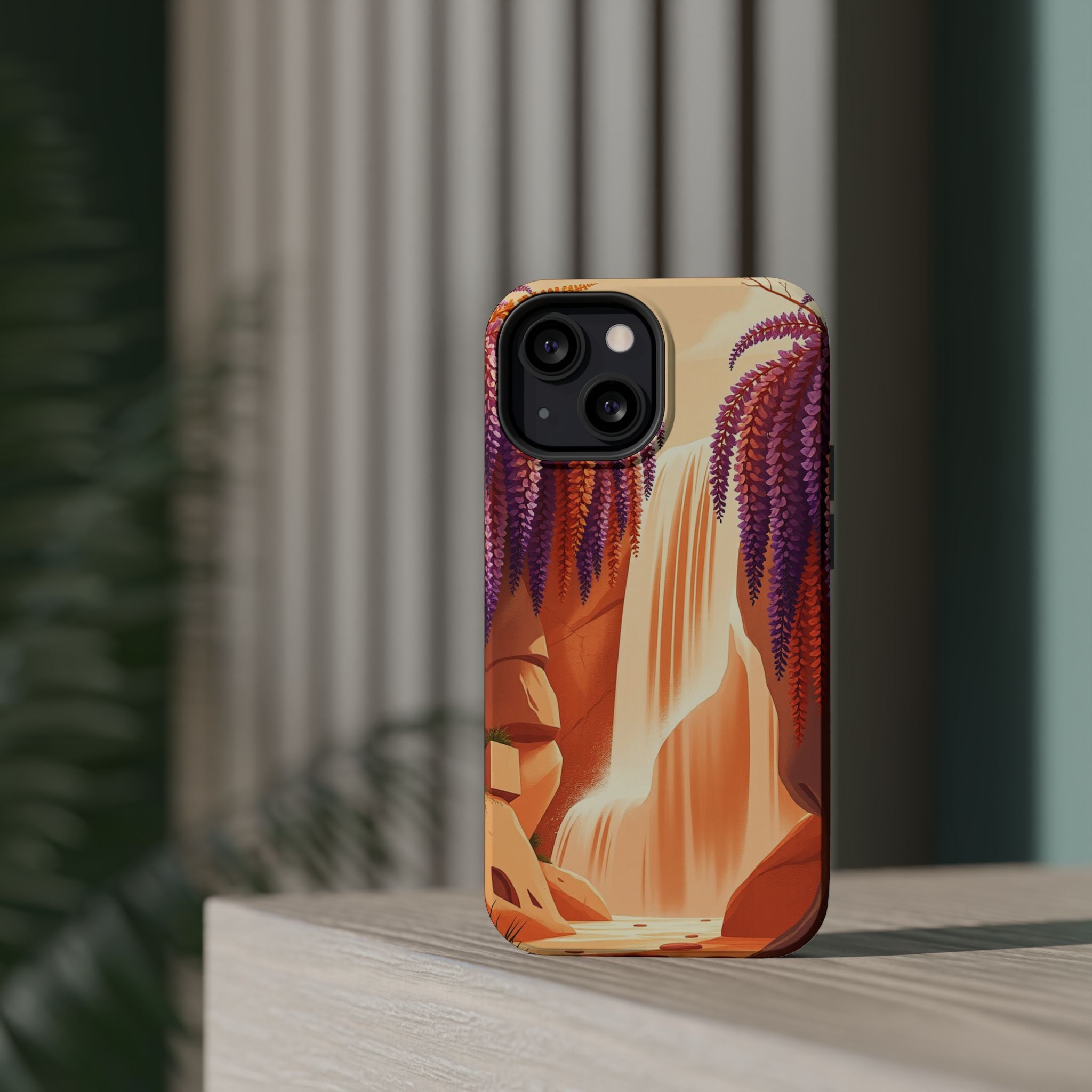 iPhone Wisteria Cascade Grunge Distressed Slim iPhone Everyday Designer · iPhone