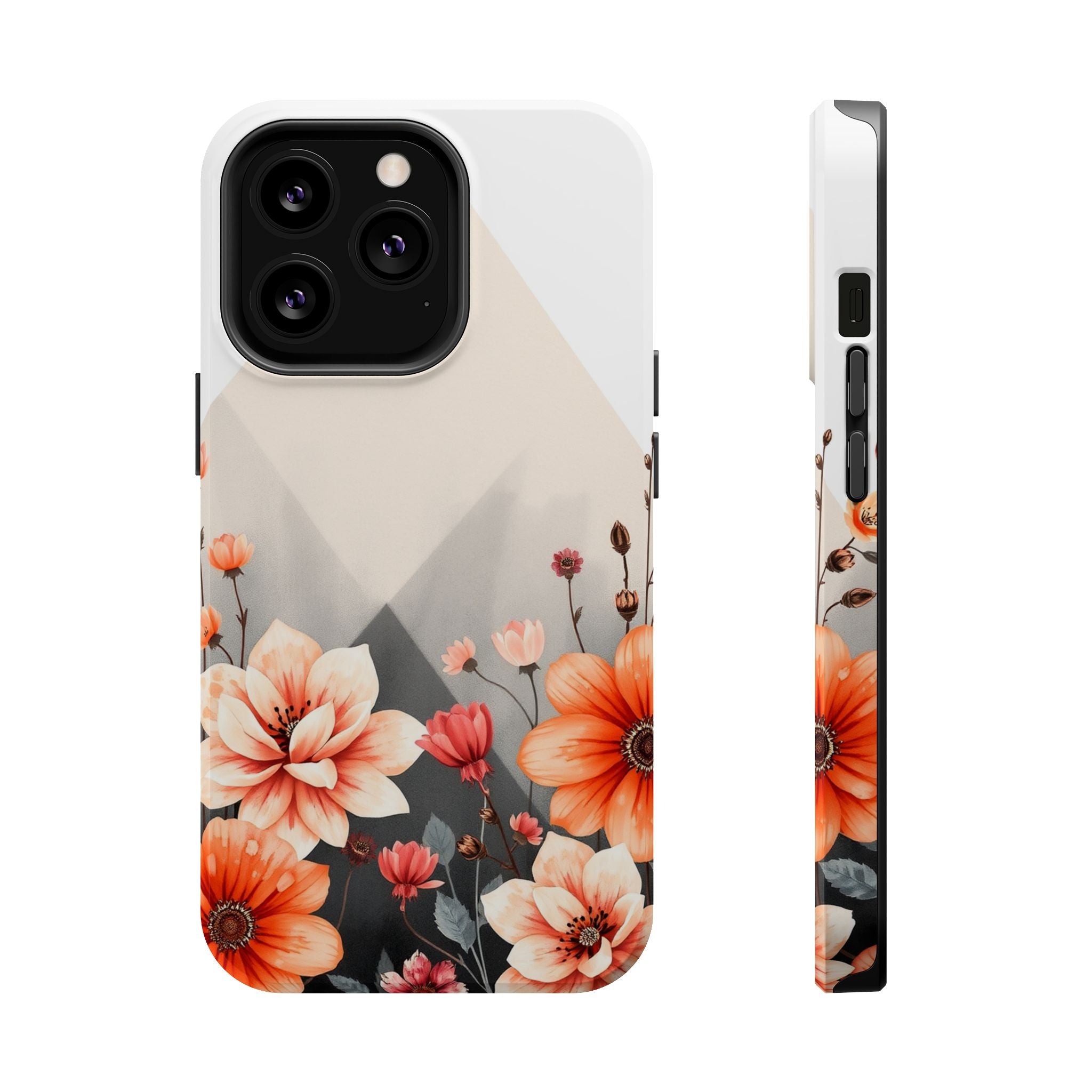 iPhone Floral Geometric Vibrant Design Slim Snap Case · iPhone Case