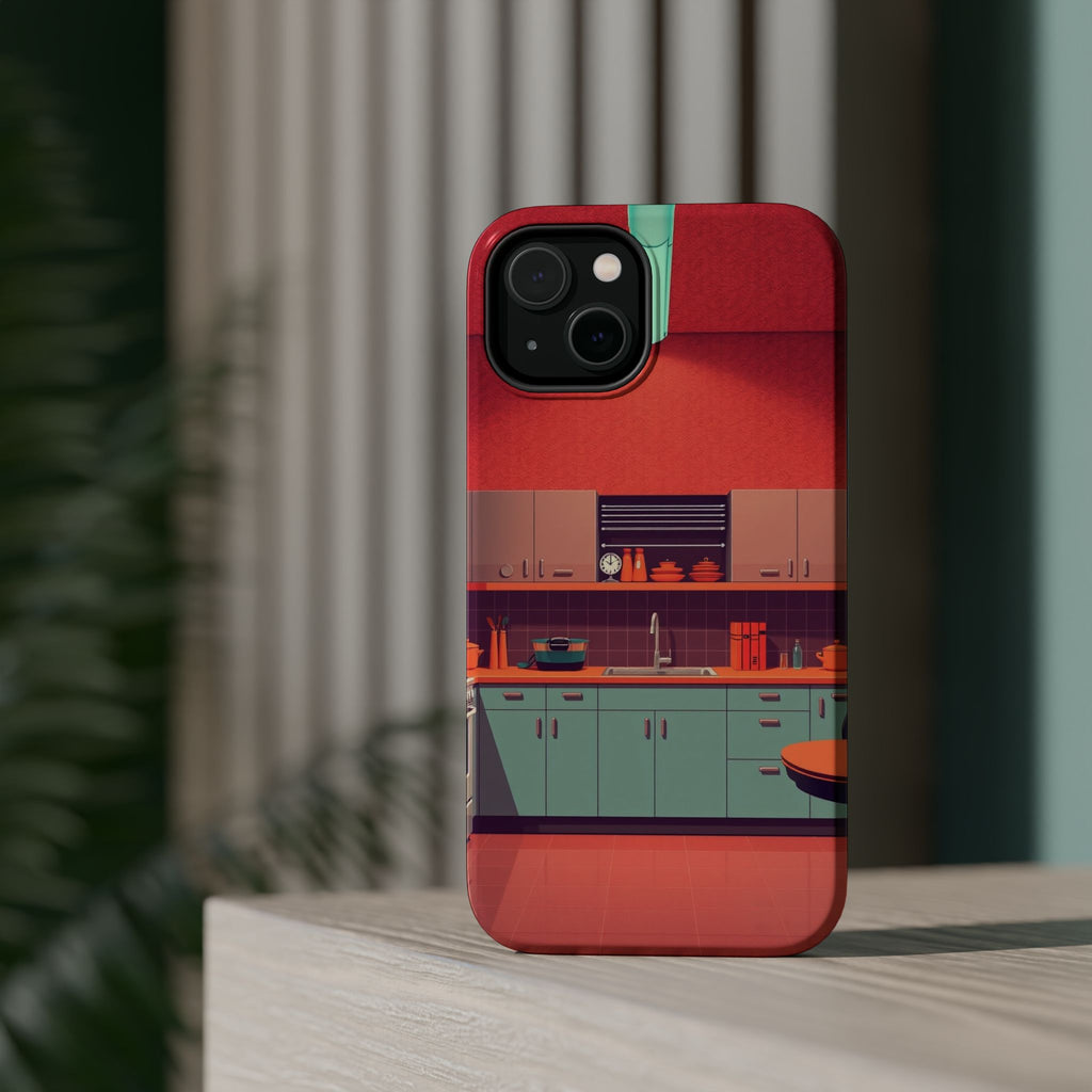 iPhone Earthy 1950s Kitchen Design Bold Modern Everyday Snap Case · iPhone Case