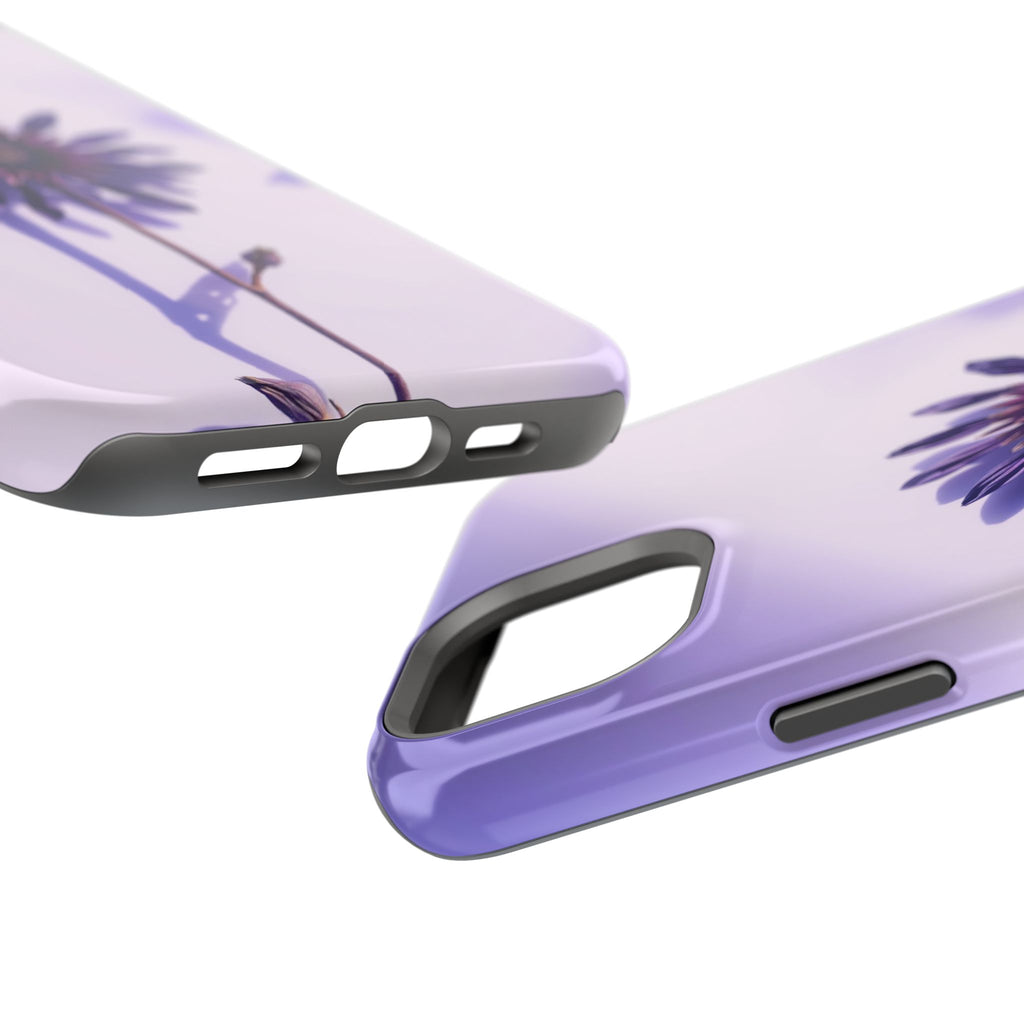 iPhone Indigo And Violet Dried Flower Flat Lay Soft iPhone Finish · iPhone Case