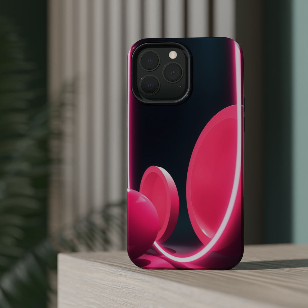 iPhone 1960s Mod Circles Neon Cyberpunk Slim Everyday Designer Case · iPhone Cas