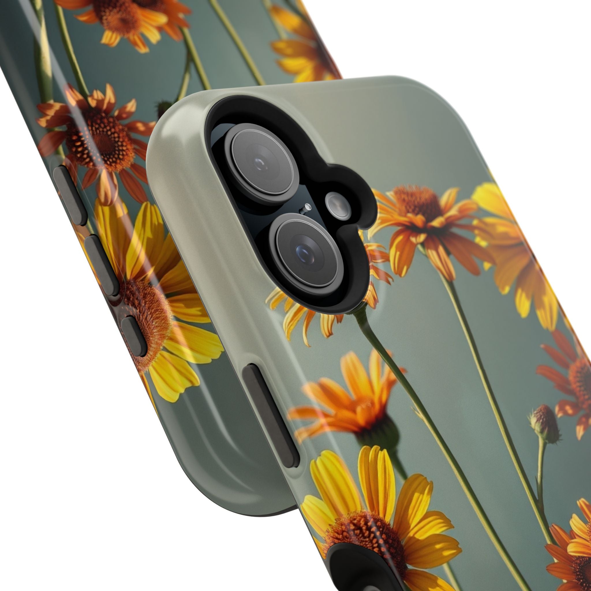 iPhone Mustard And Rust Wildflower Bunch Slim Everyday iPhone Designer · iPhone