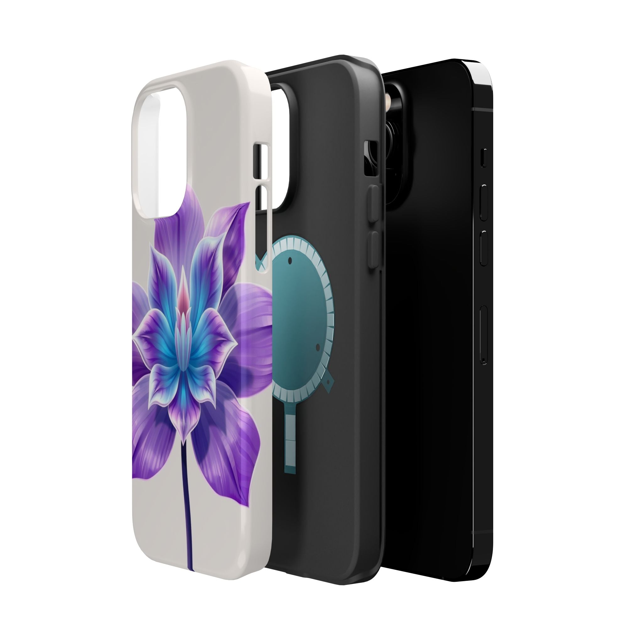 iPhone Dreamy Neon Floral Design 10 Slim Everyday Designer Case · iPhone Case