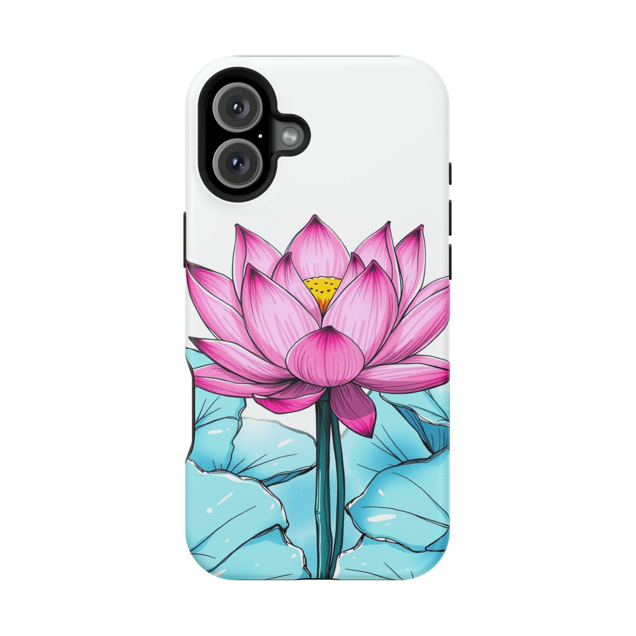 iPhone Vibrant Lotus Pond Design Bold Modern Everyday Snap Case · iPhone Case