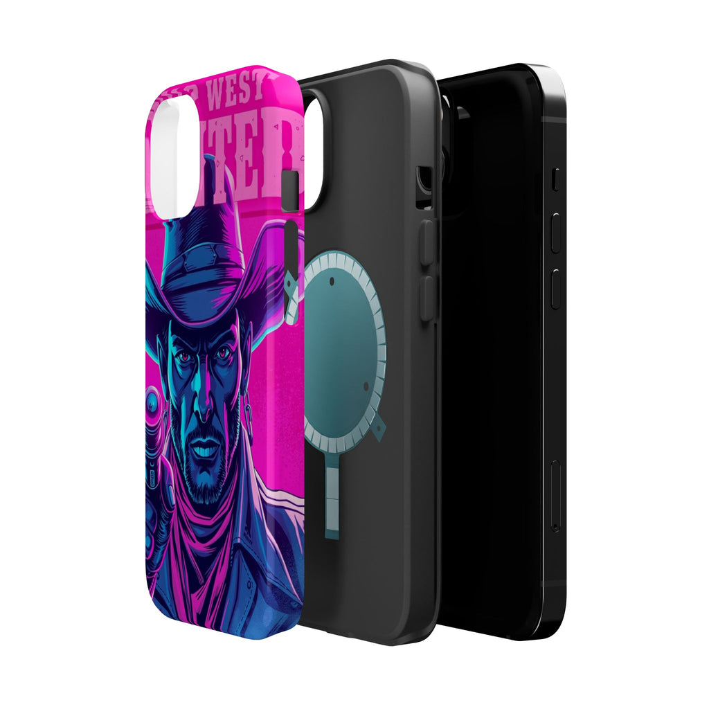 iPhone Wild West Wanted Neon Cyberpunk Slim Everyday Designer Case · iPhone Case