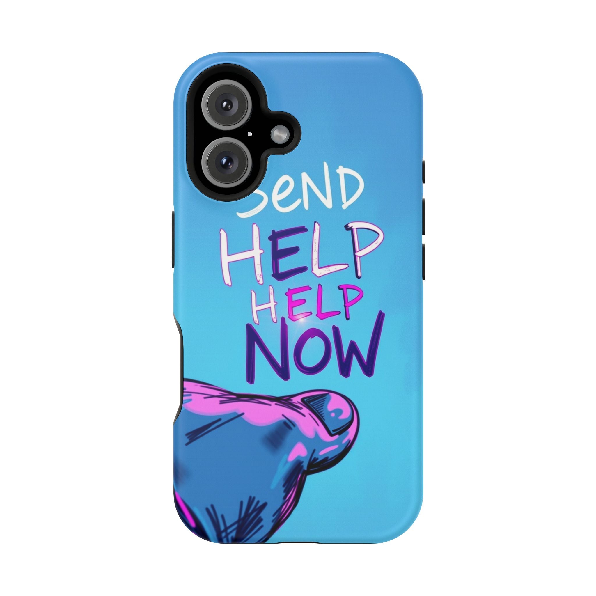 iPhone Radiant Send Help Now Design Slim Everyday Designer Case · iPhone Case