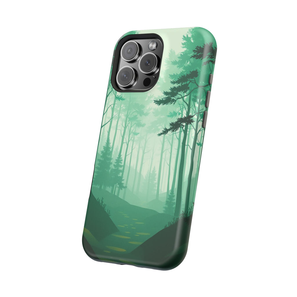 iPhone Earthy Misty Forest Path Design Slim Everyday Designer Case · iPhone Case