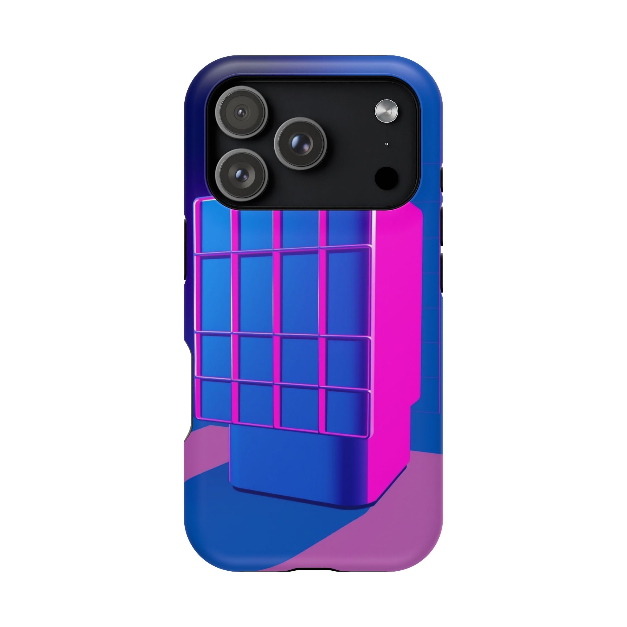iPhone Earthy 80s Grid Synthwave Design Slim Everyday Designer Case · iPhone Cas
