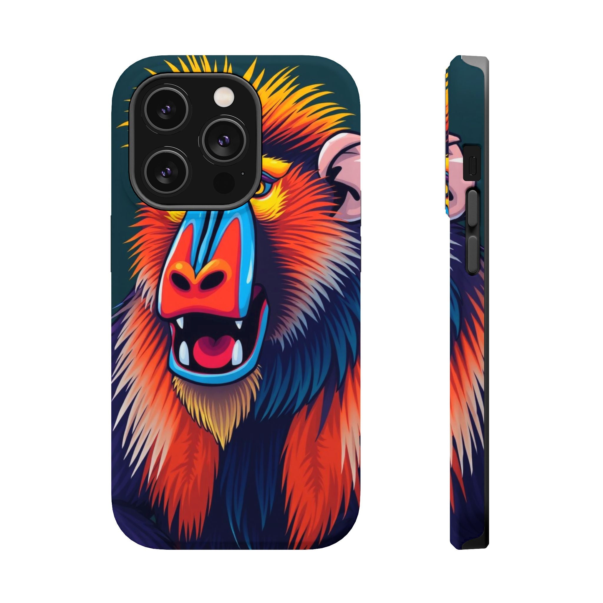 iPhone Mandrill Colorful Face Kids Fun iPhone Phone Case Gift Slim · iPhone Case