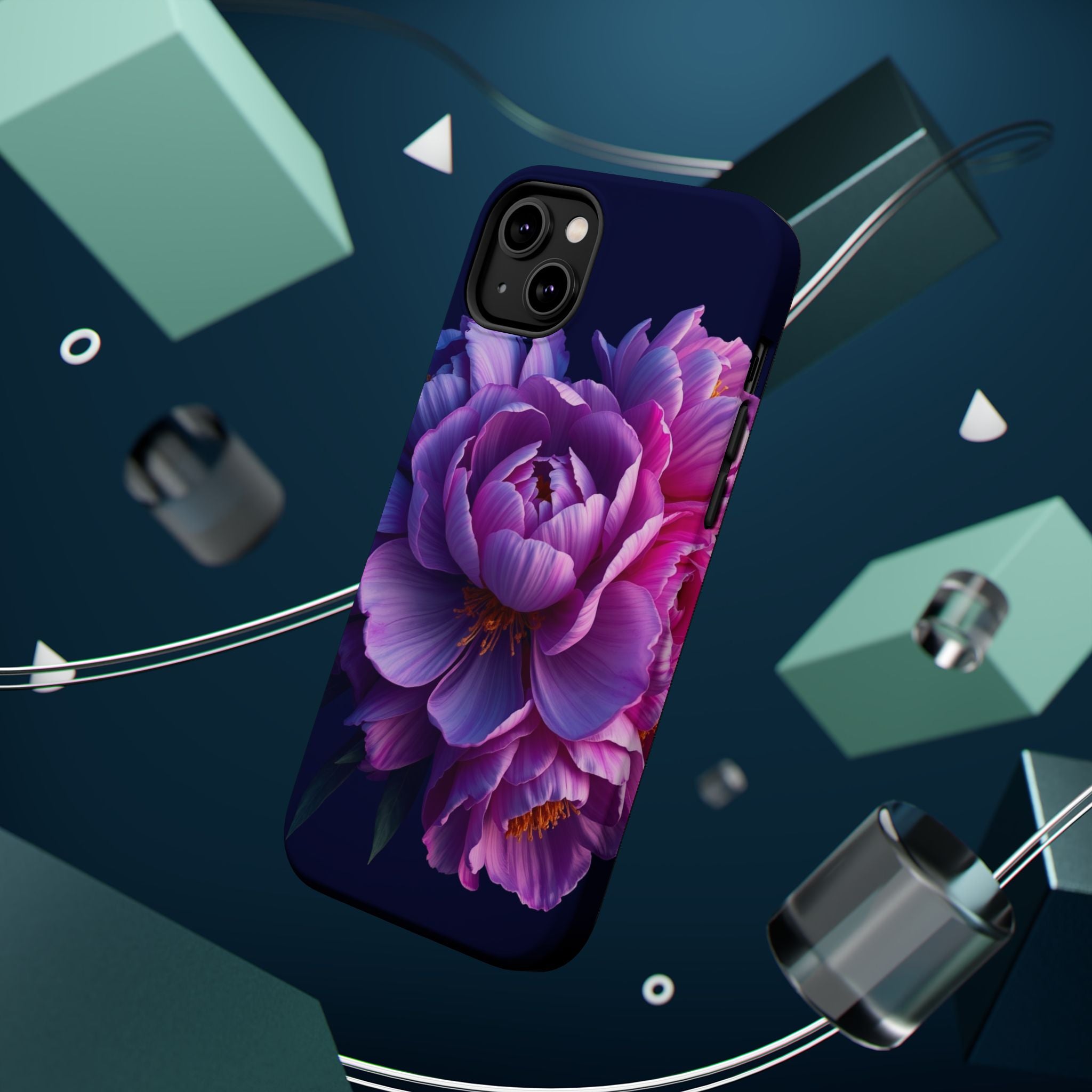 iPhone Peony Bouquet 3D Digital Slim Everyday Designer Case · iPhone Case