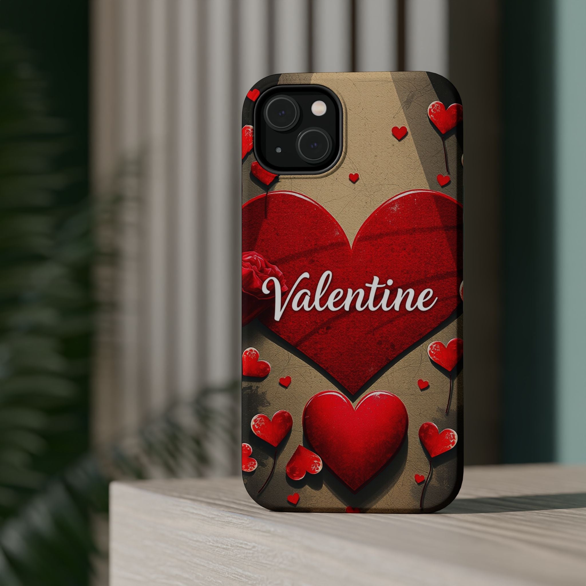 iPhone Serene Vintage Valentine Card Design Slim Everyday Designer Case · iPhone