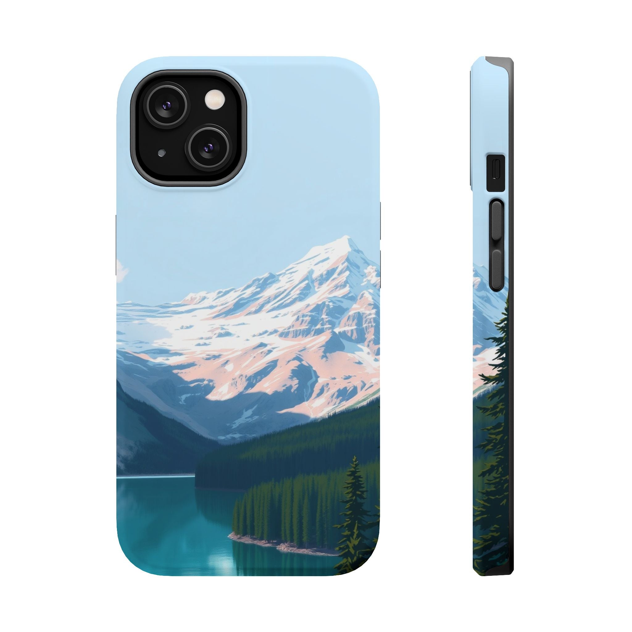 iPhone Serene Glacier Lake Design Bold Modern Everyday Snap Case · iPhone Case