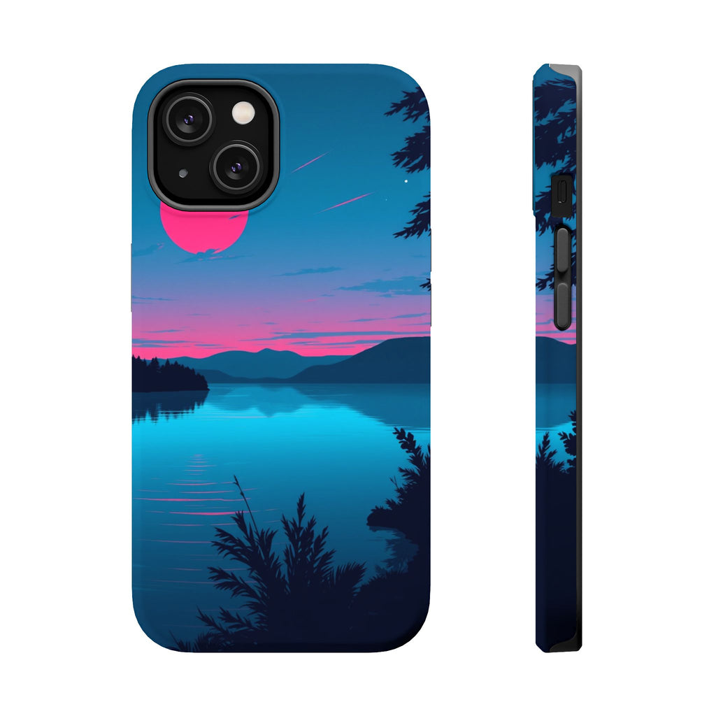iPhone Cyan And Magenta Lake at Twilight Slim Everyday iPhone Designer · iPhone