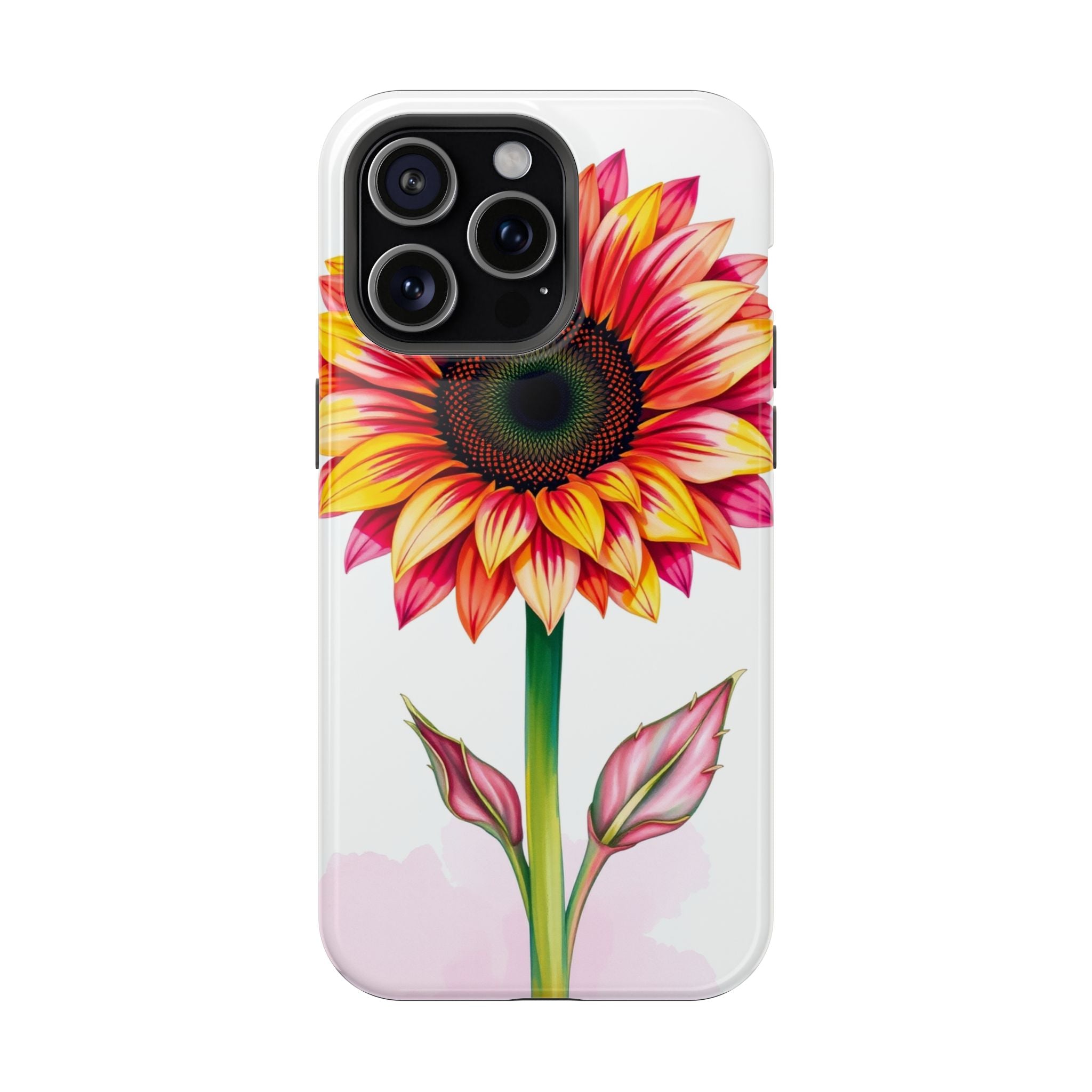 iPhone Sunflower Pop Vibrant Watercolor Slim Snap Case · iPhone Case
